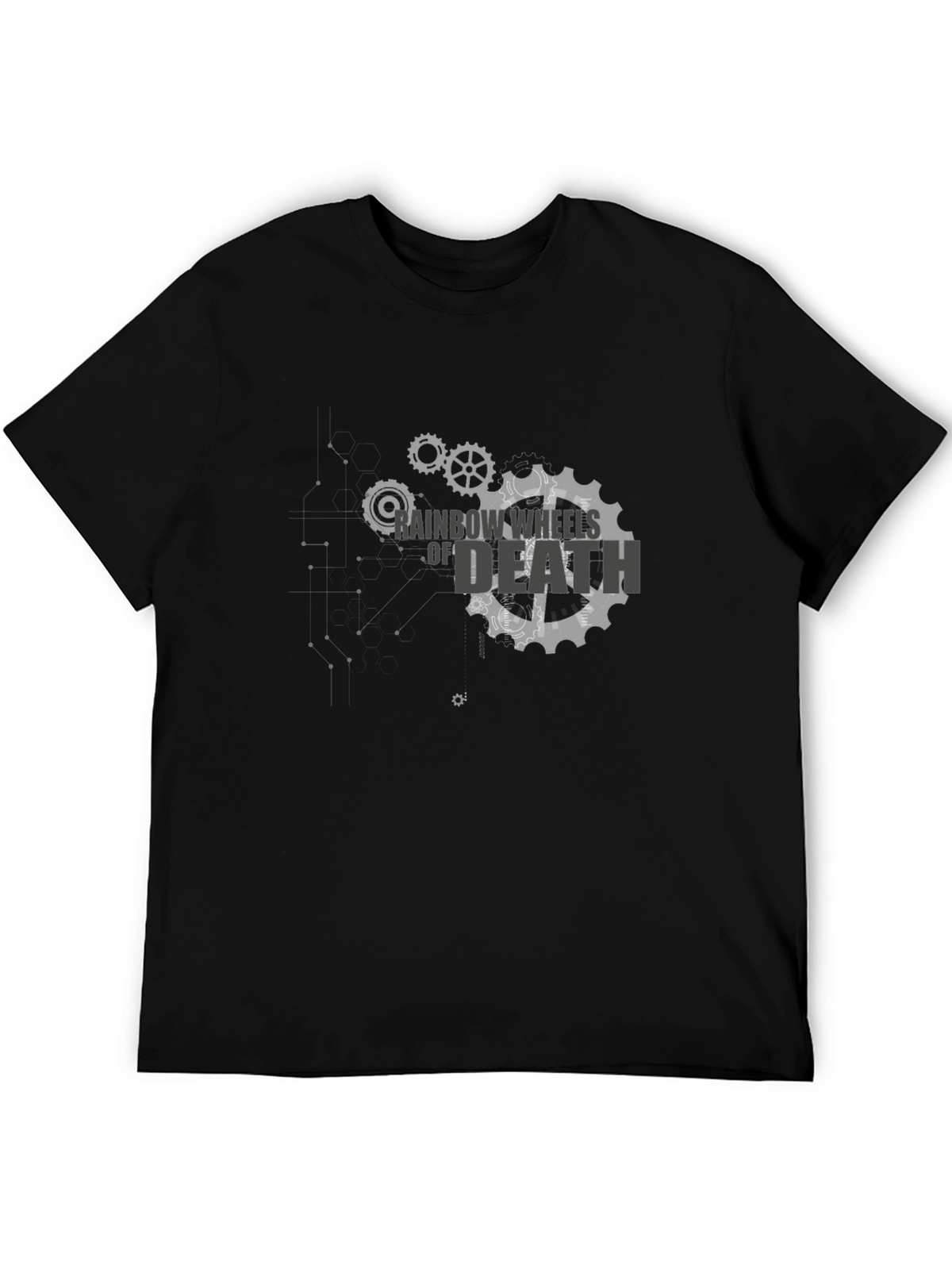Rainbow Wheels of Death T-Shirt - Cool Graphic Tee