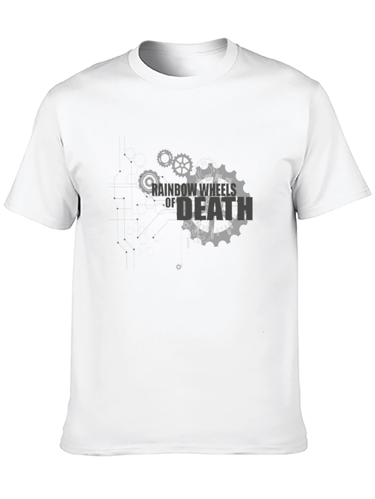 Rainbow Wheels of Death T-Shirt - Cool Graphic Tee
