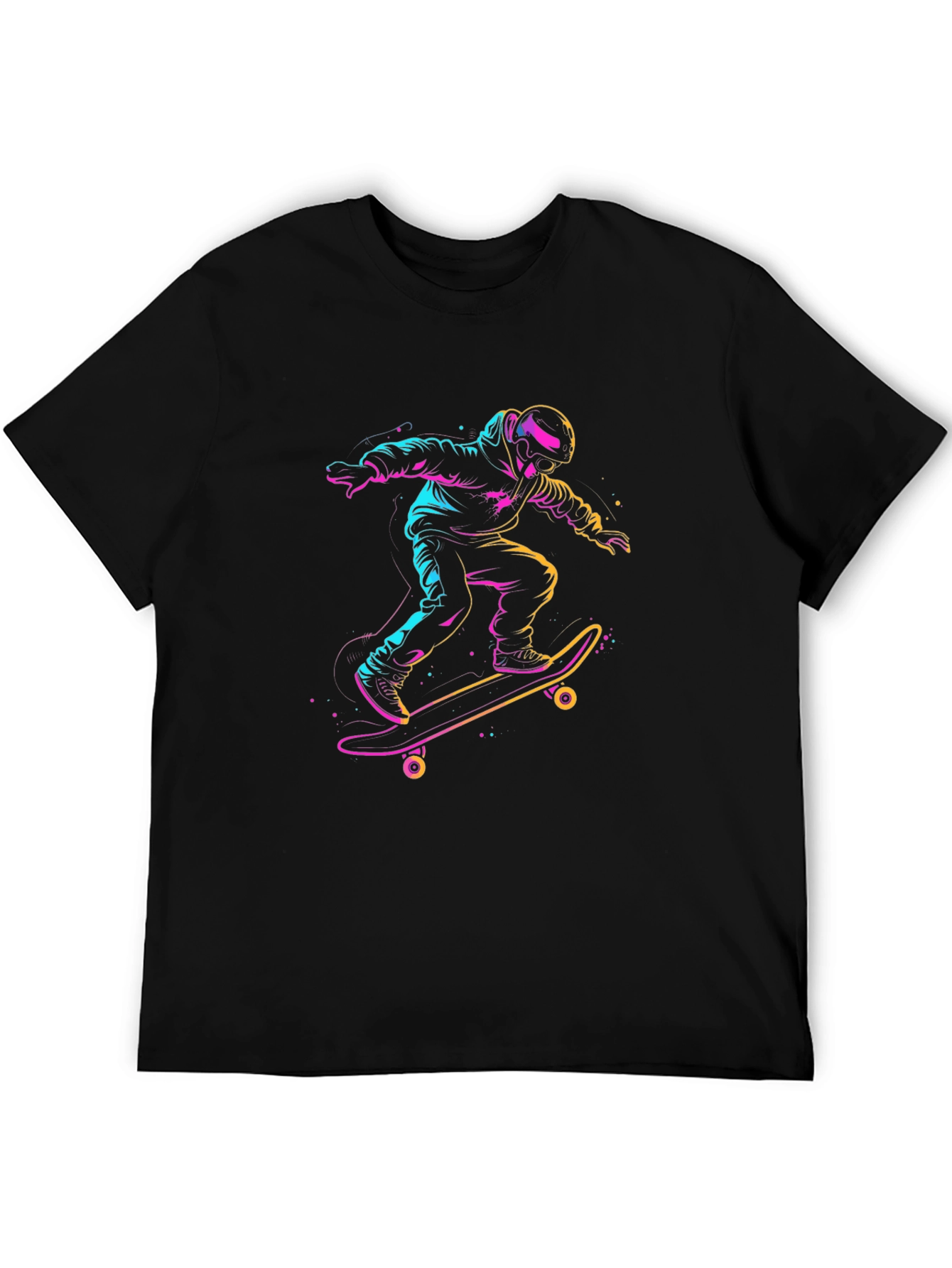 Skateboarding T-Shirt - Neon Rider