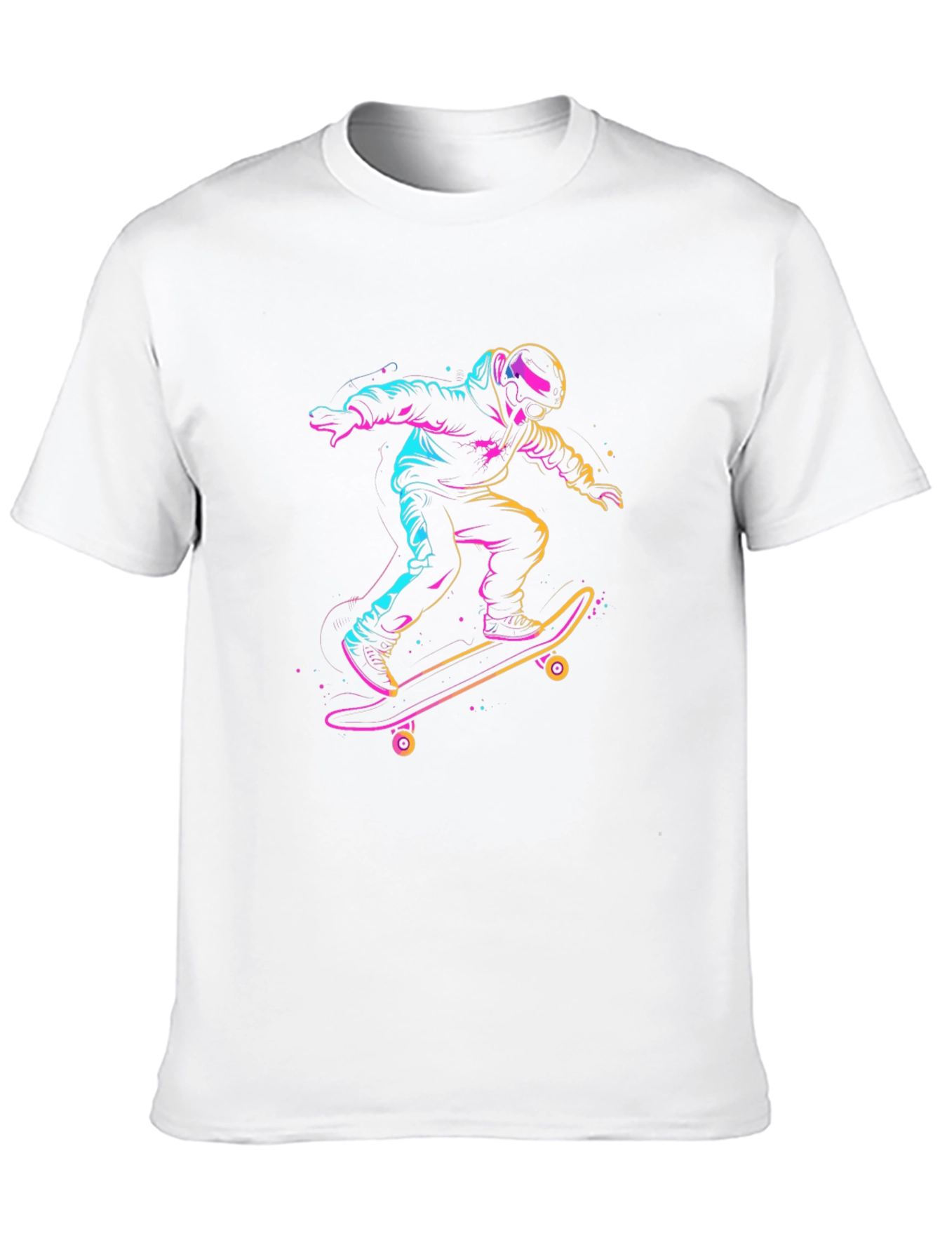 Skateboarding T-Shirt - Neon Rider