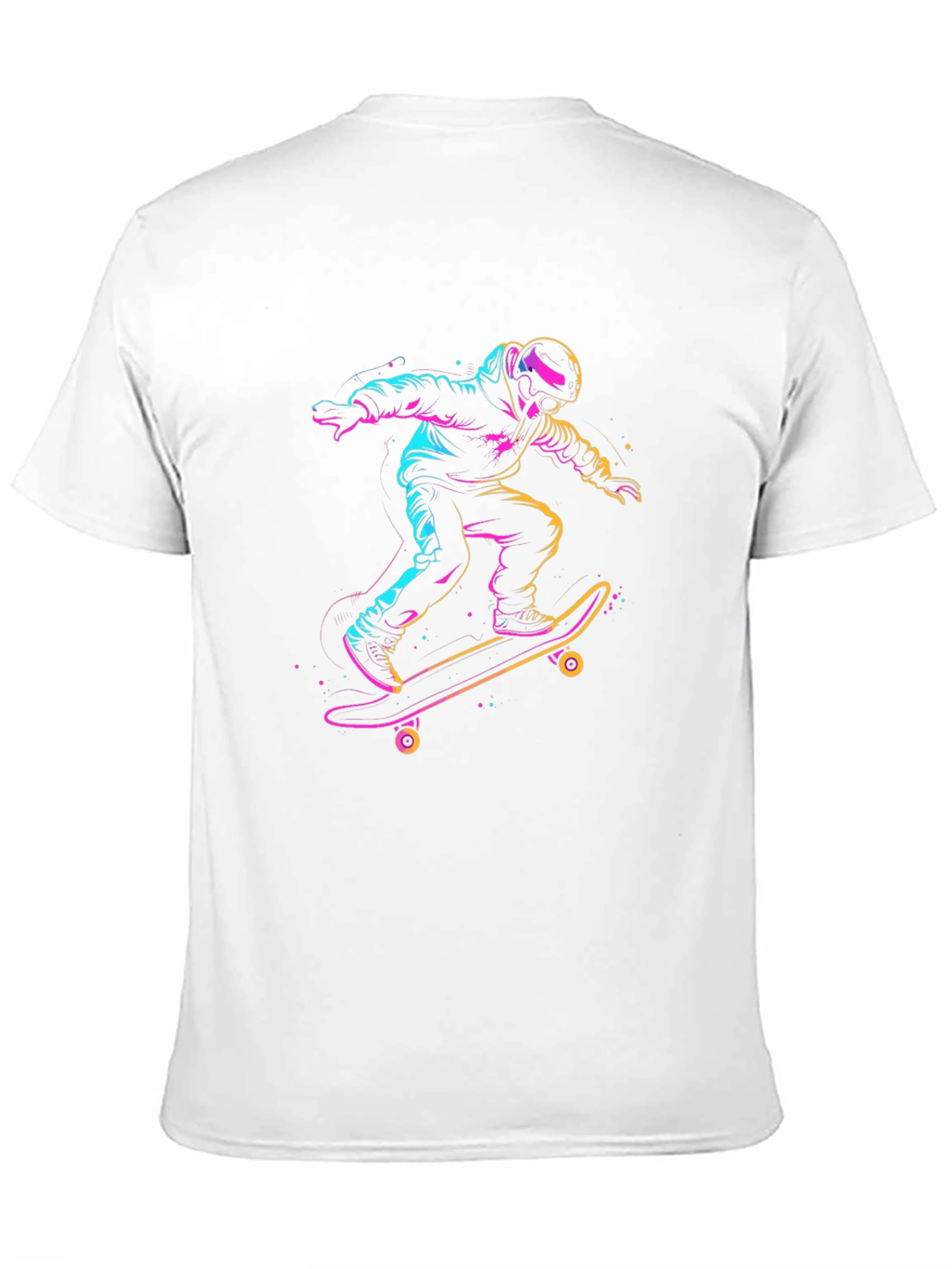 Skateboarding T-Shirt - Neon Rider