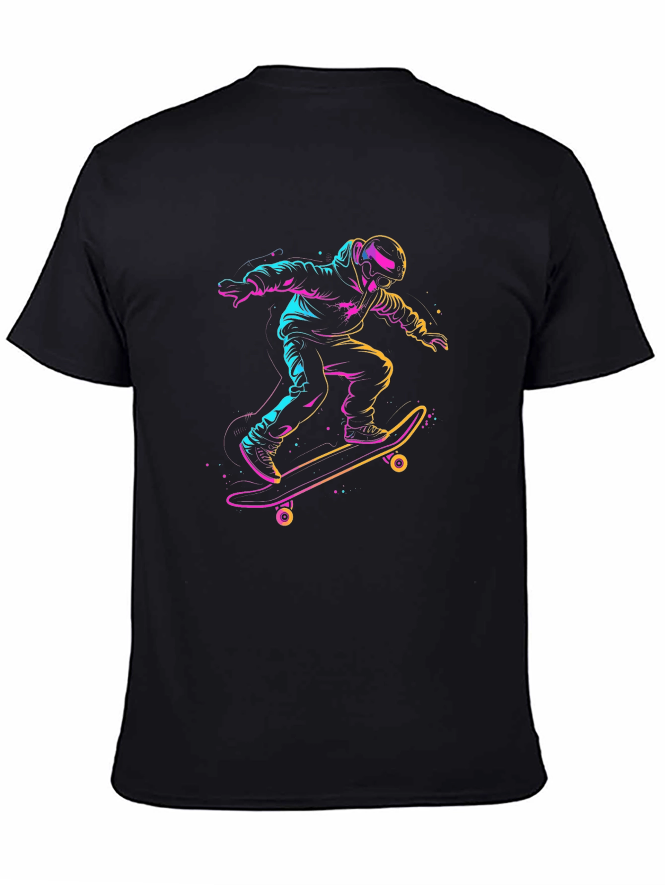 Skateboarding T-Shirt - Neon Rider