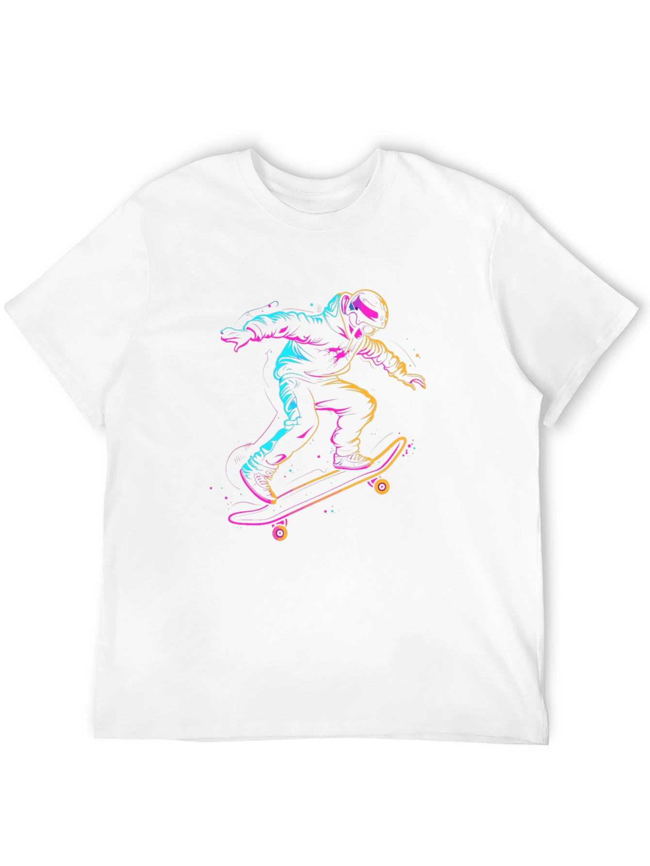 Skateboarding T-Shirt - Neon Rider