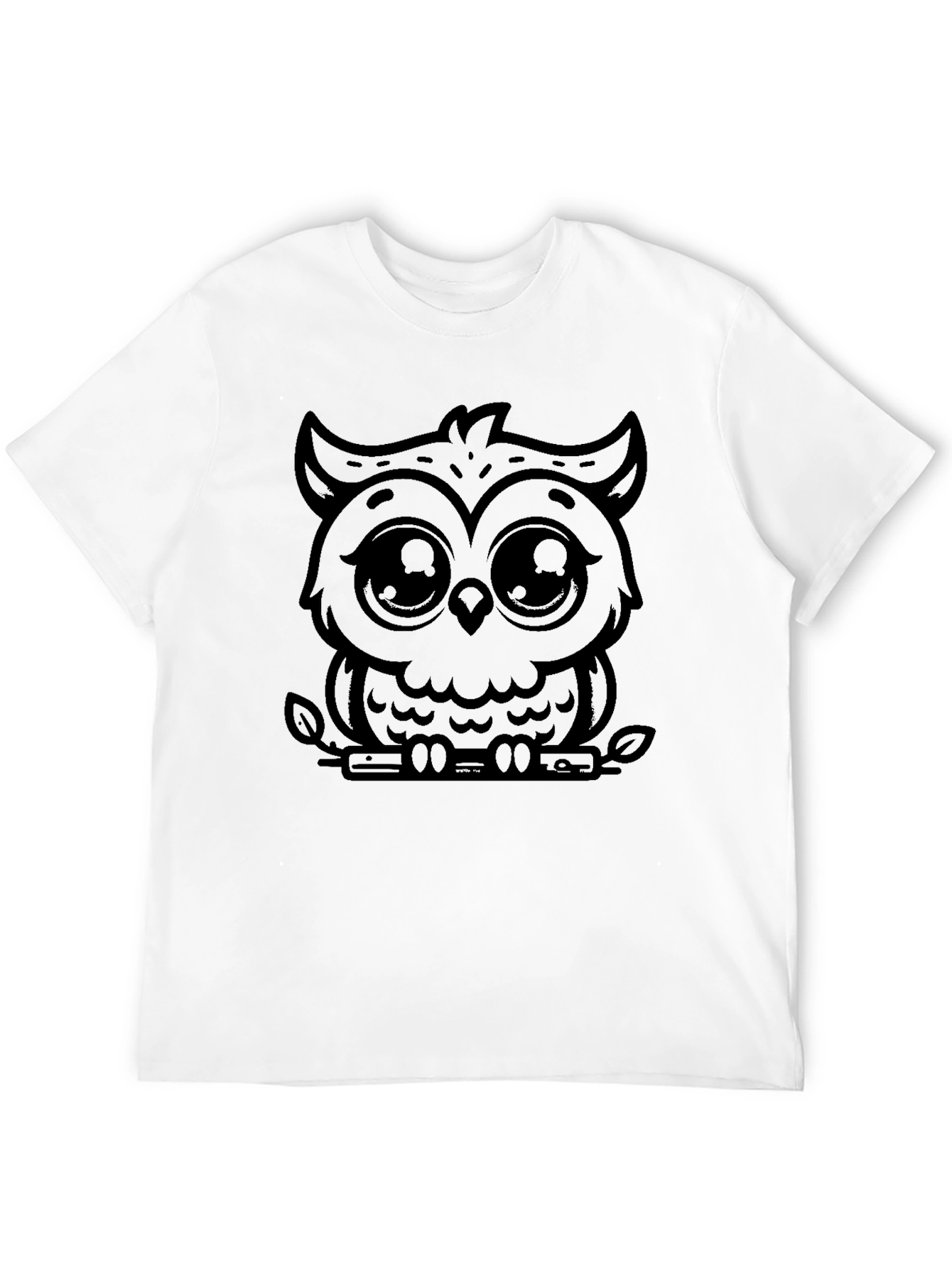 Cute Owl Graphic T-Shirt - Unisex Black Tee