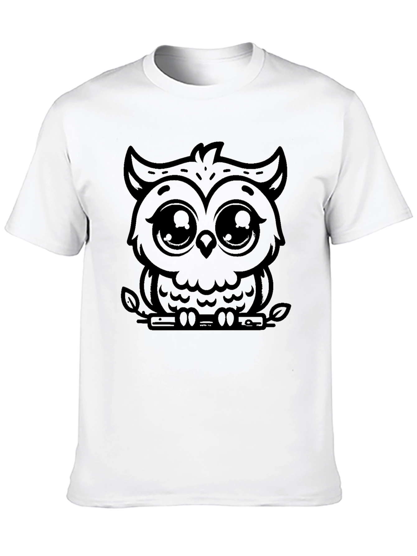 Cute Owl Graphic T-Shirt - Unisex Black Tee