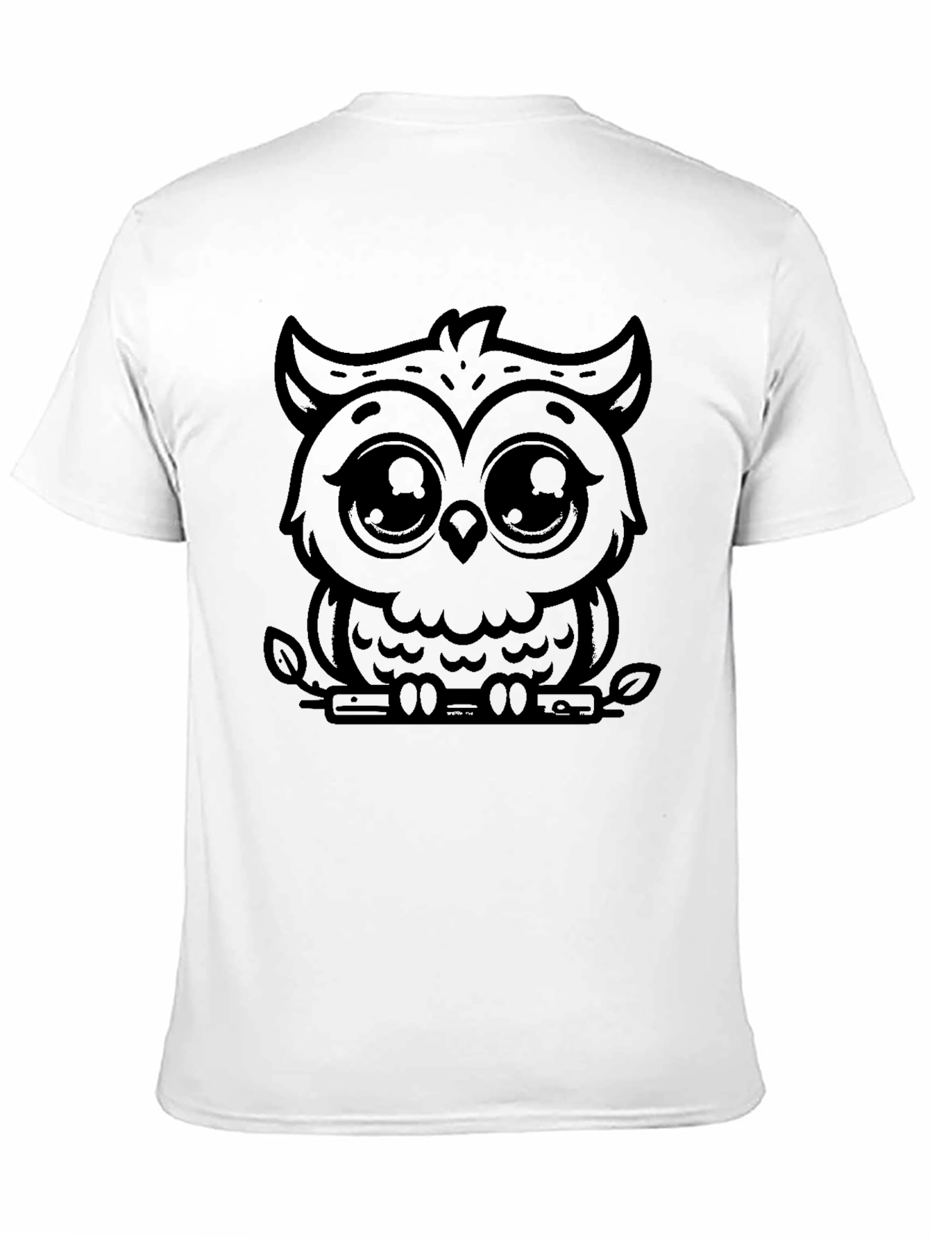 Cute Owl Graphic T-Shirt - Unisex Black Tee