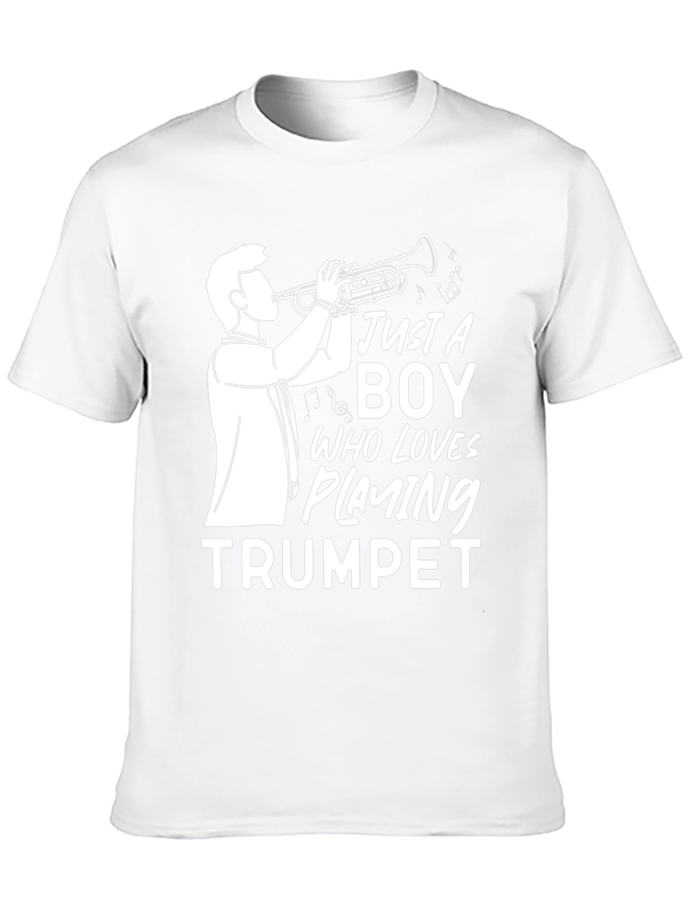 Just a Boy Who Loves Playing Trumpet Graphic Tee