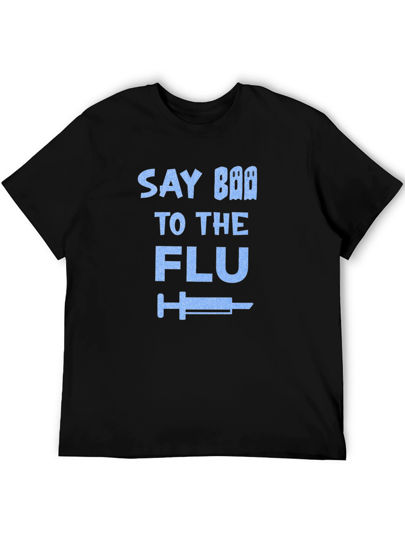 Say Boo To The Flu Black T-Shirt