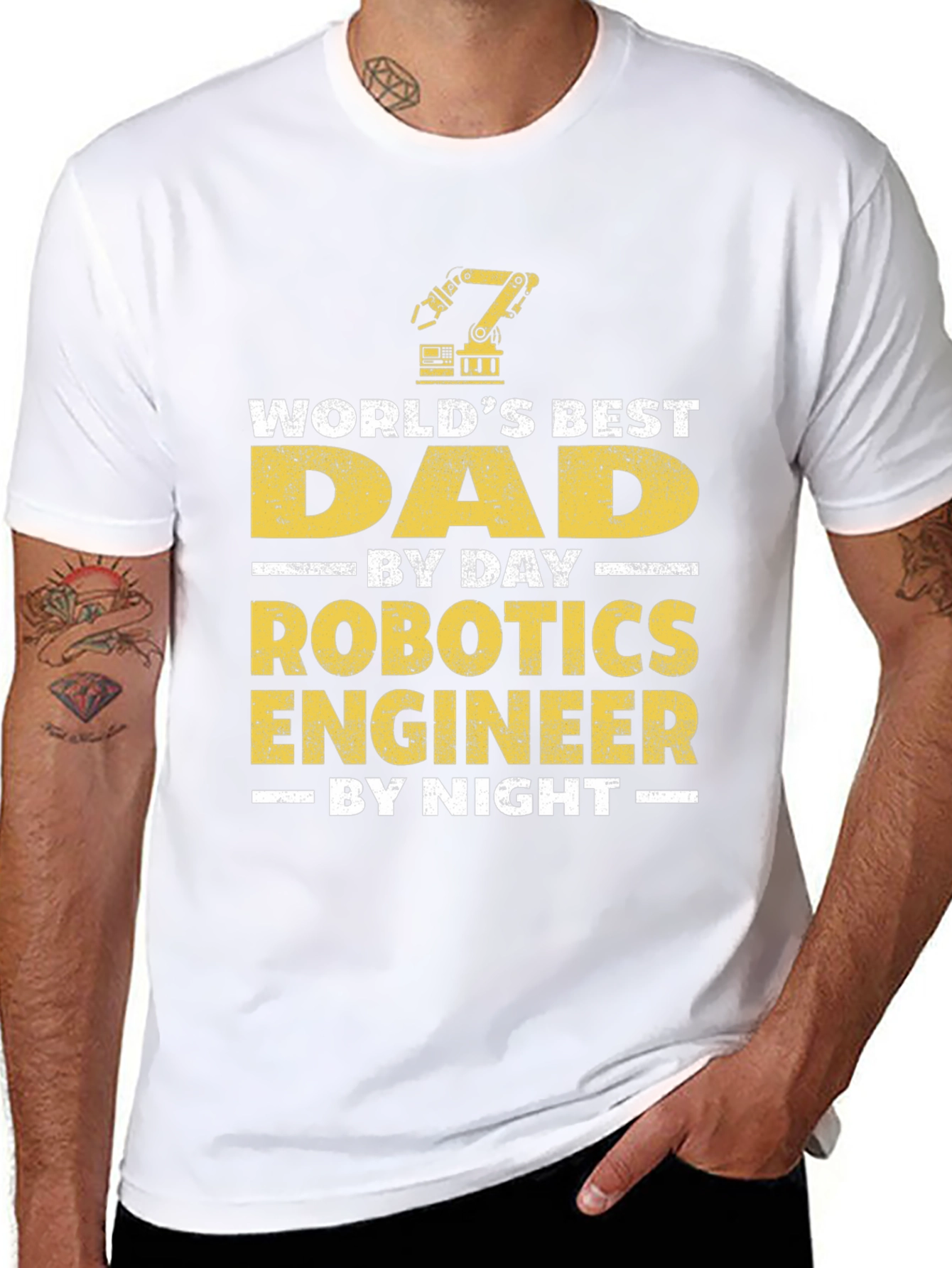 Robotics Engineer Dad T-Shirt - Best Dad Gift