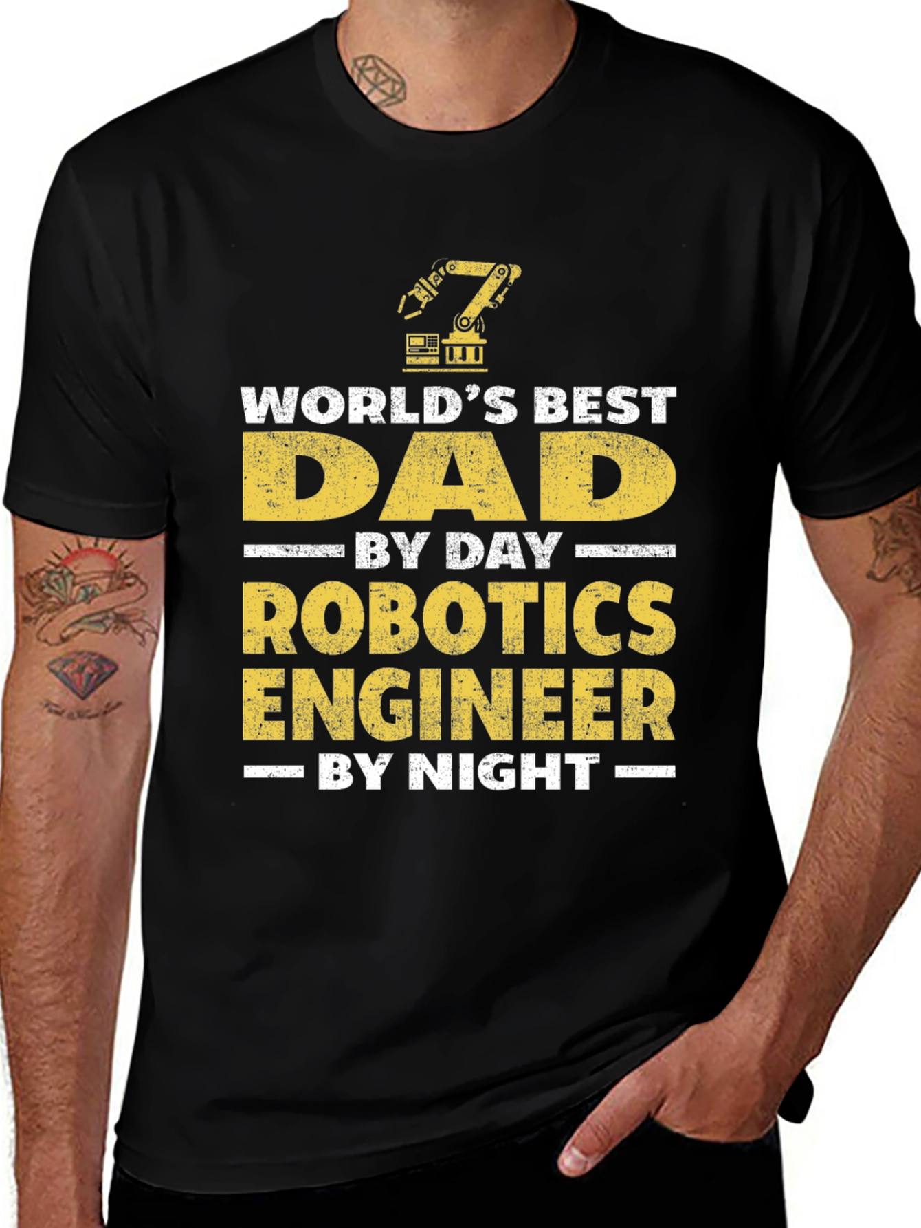 Robotics Engineer Dad T-Shirt - Best Dad Gift