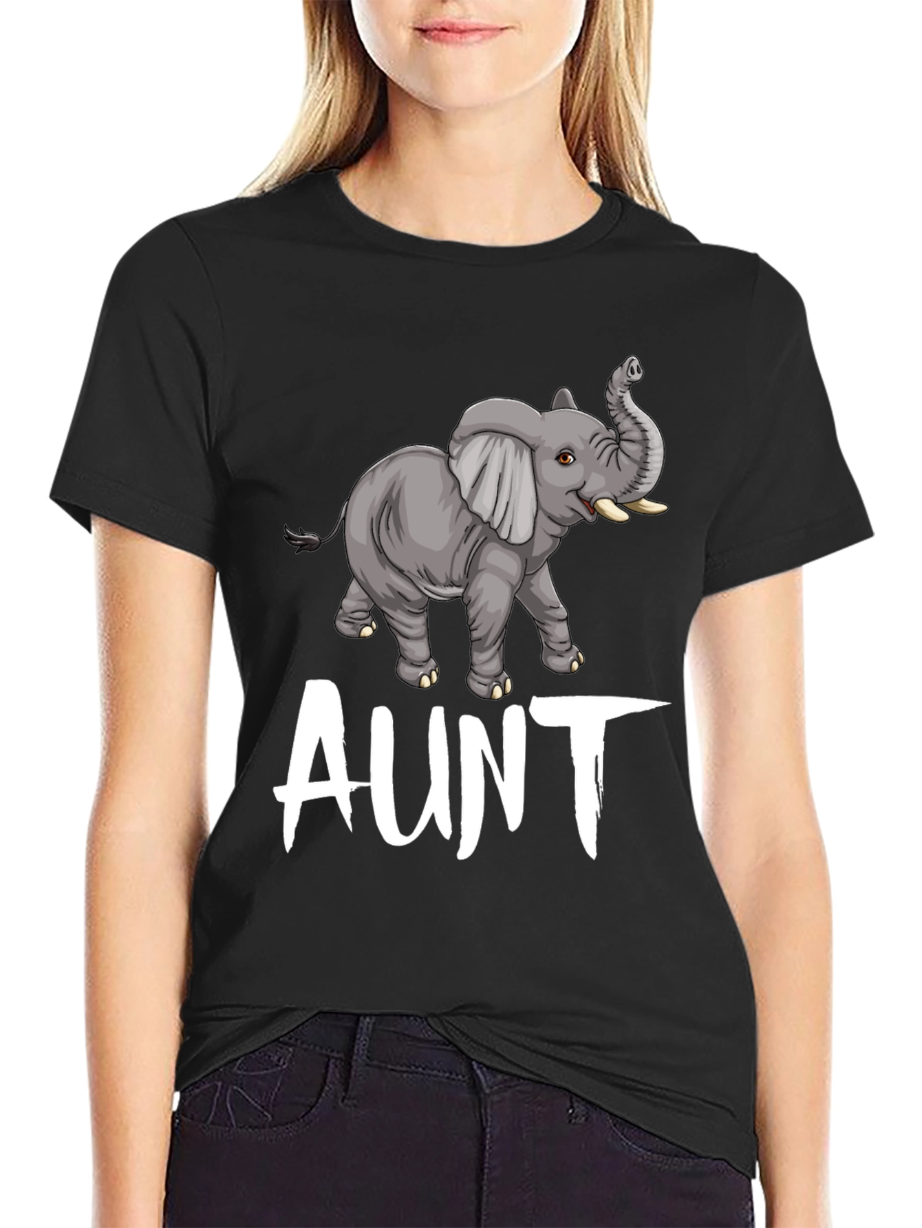 Elephant Aunt T-Shirt - Cute Family Tee