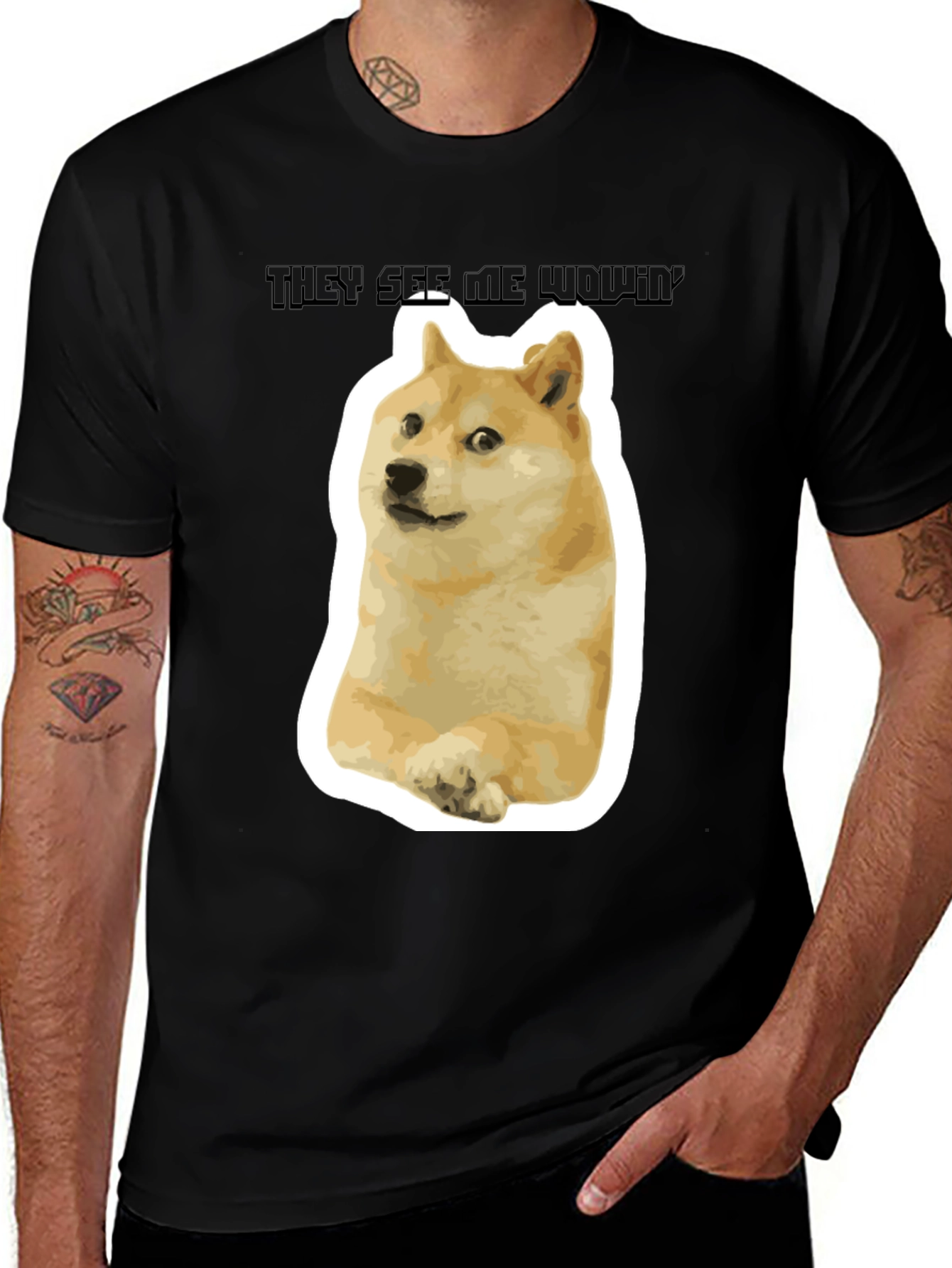 Doge Meme T-Shirt - They See Me Wowin