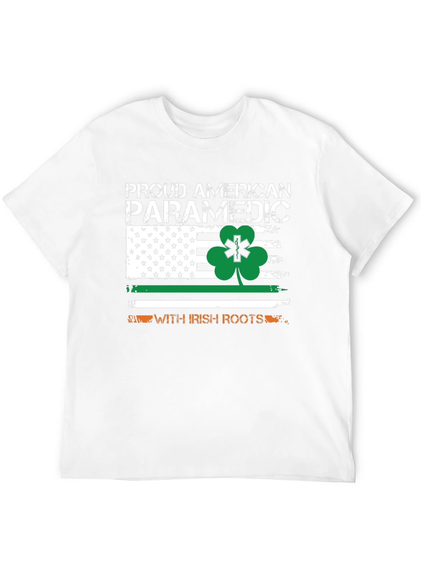 Proud American Paramedic with Irish Roots T-Shirt