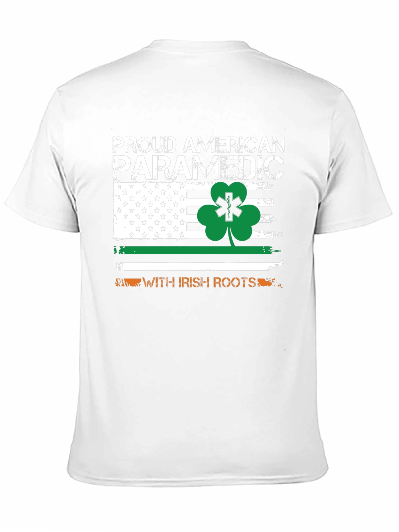 Proud American Paramedic with Irish Roots T-Shirt