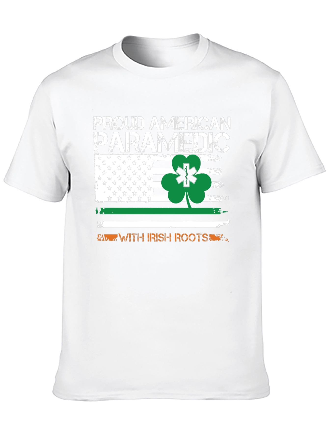 Proud American Paramedic with Irish Roots T-Shirt