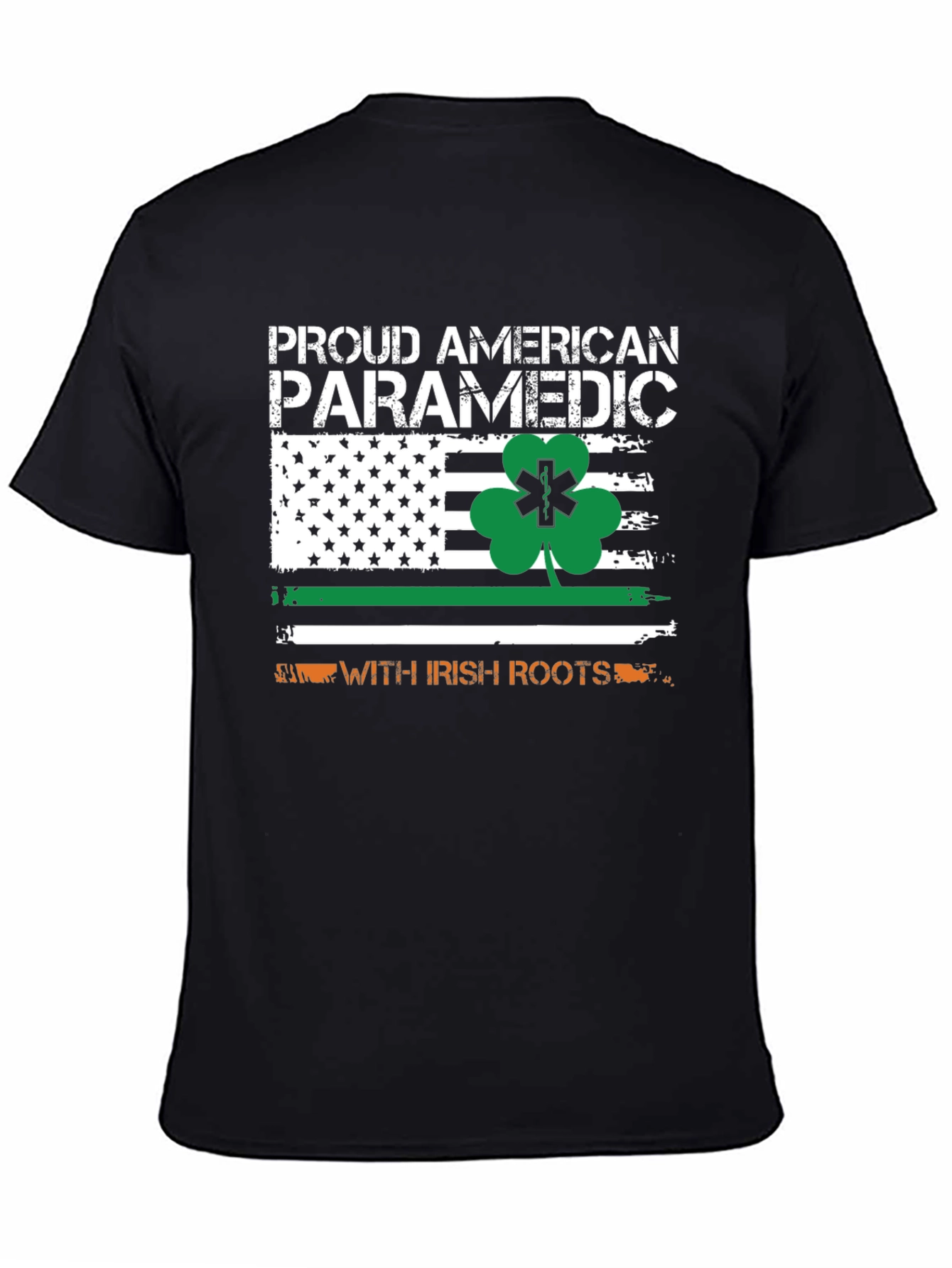 Proud American Paramedic with Irish Roots T-Shirt