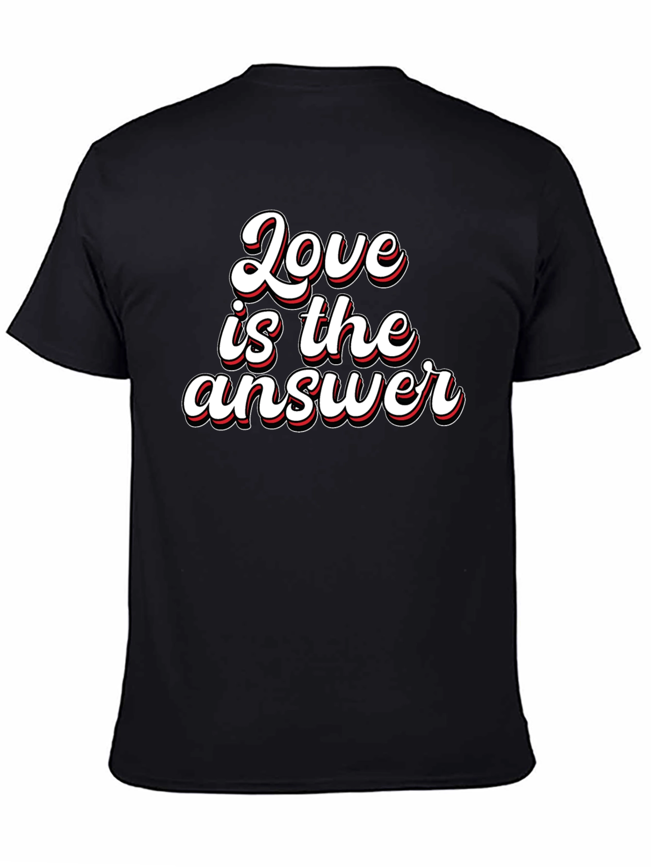 Love is the Answer Graphic T-Shirt - Black