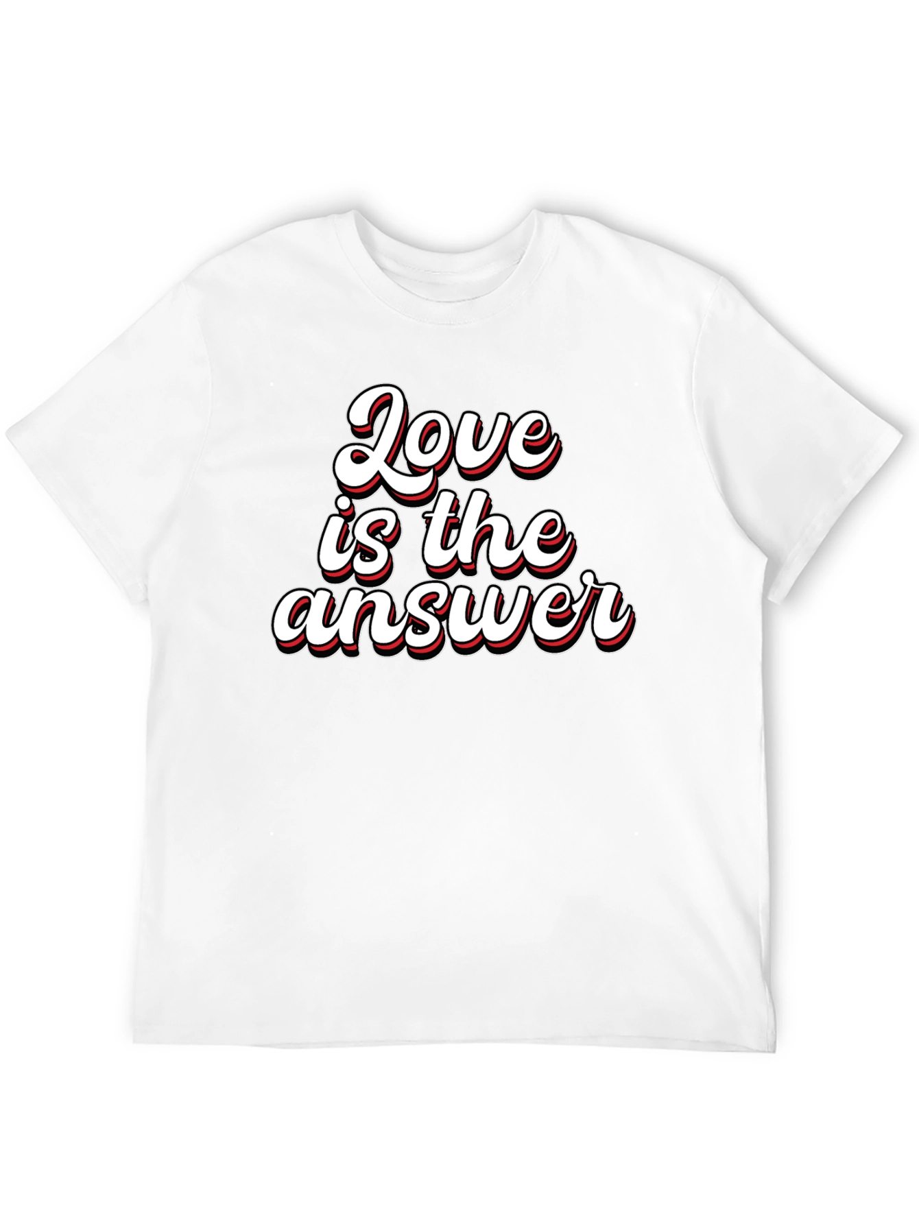 Love is the Answer Graphic T-Shirt - Black