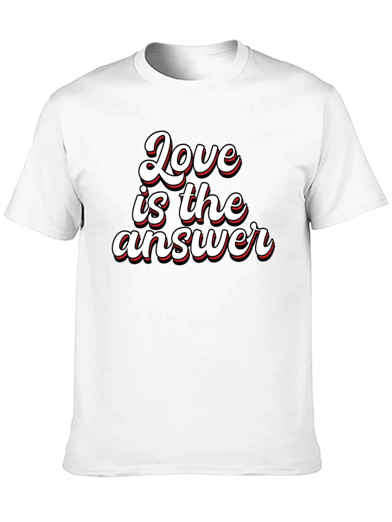 Love is the Answer Graphic T-Shirt - Black