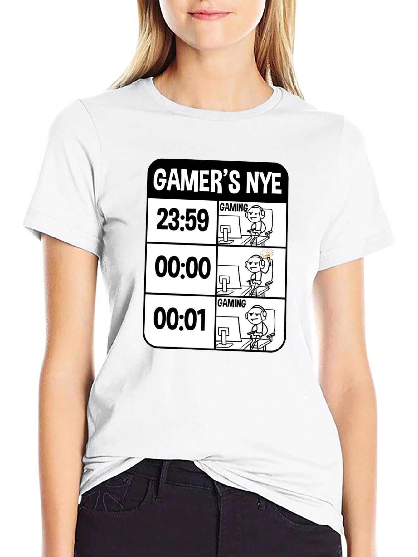 Gamers NYE T-Shirt - New Years Eve Gaming Tee