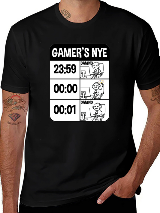 Gamers NYE T-Shirt - New Years Eve Gaming Tee