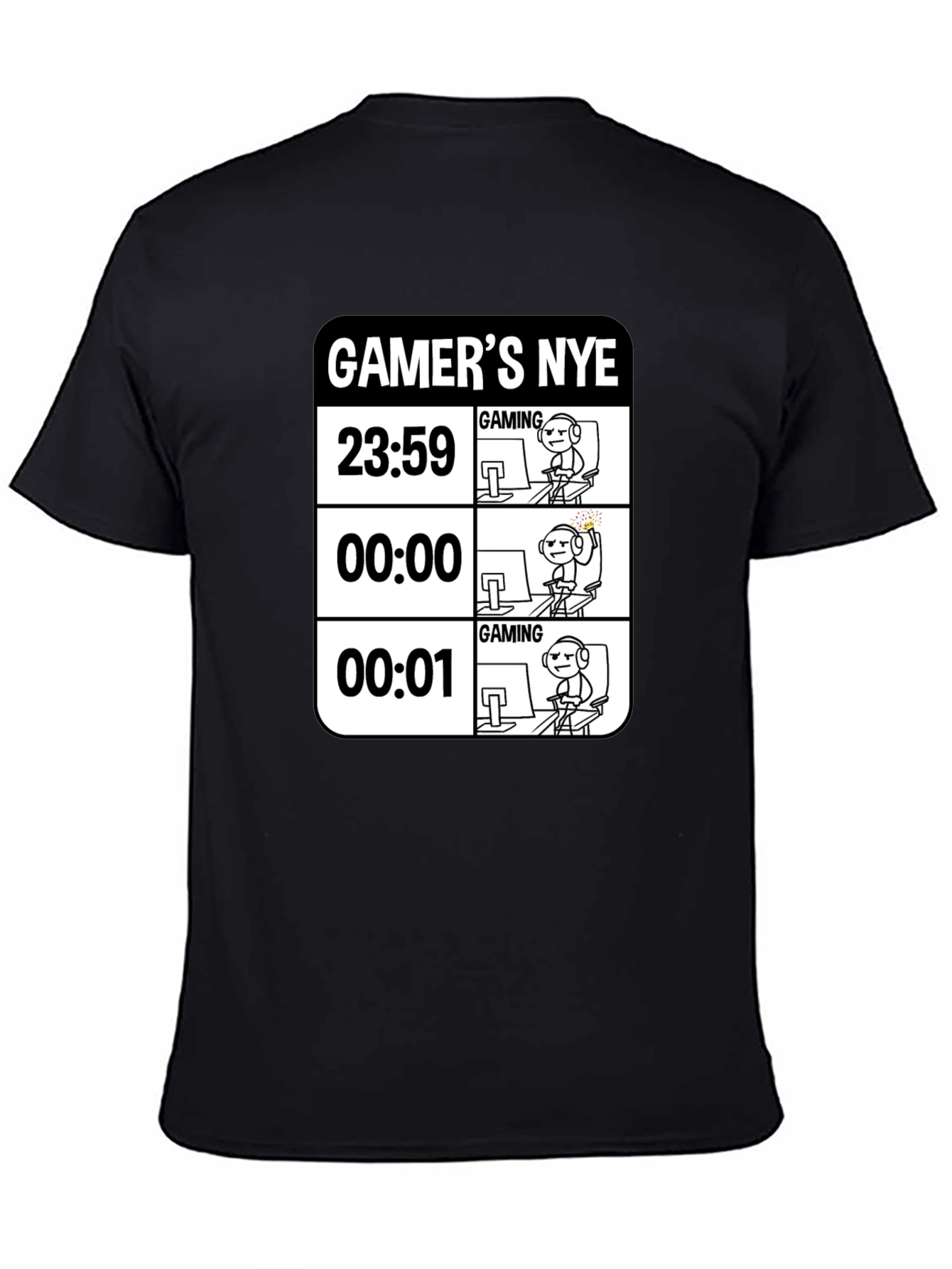 Gamers NYE T-Shirt - New Years Eve Gaming Tee