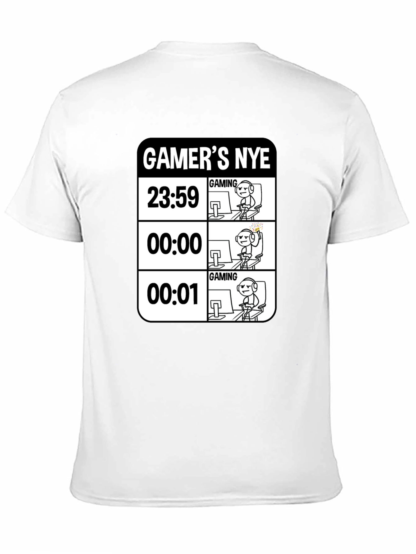 Gamers NYE T-Shirt - New Years Eve Gaming Tee