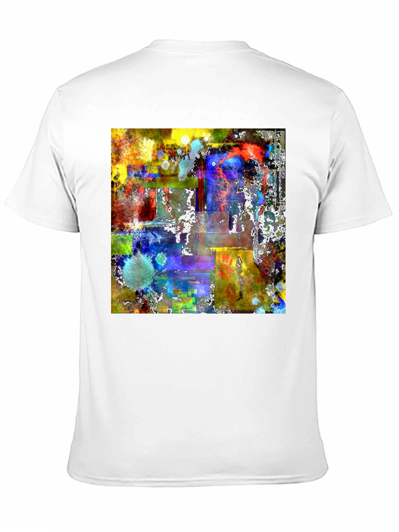 Abstract Art Graphic Tee - Mens Black T-Shirt