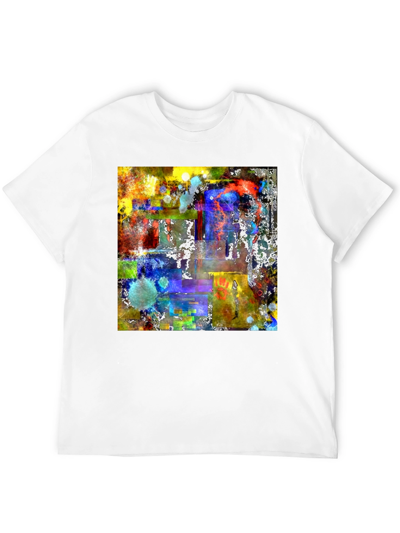 Abstract Art Graphic Tee - Mens Black T-Shirt