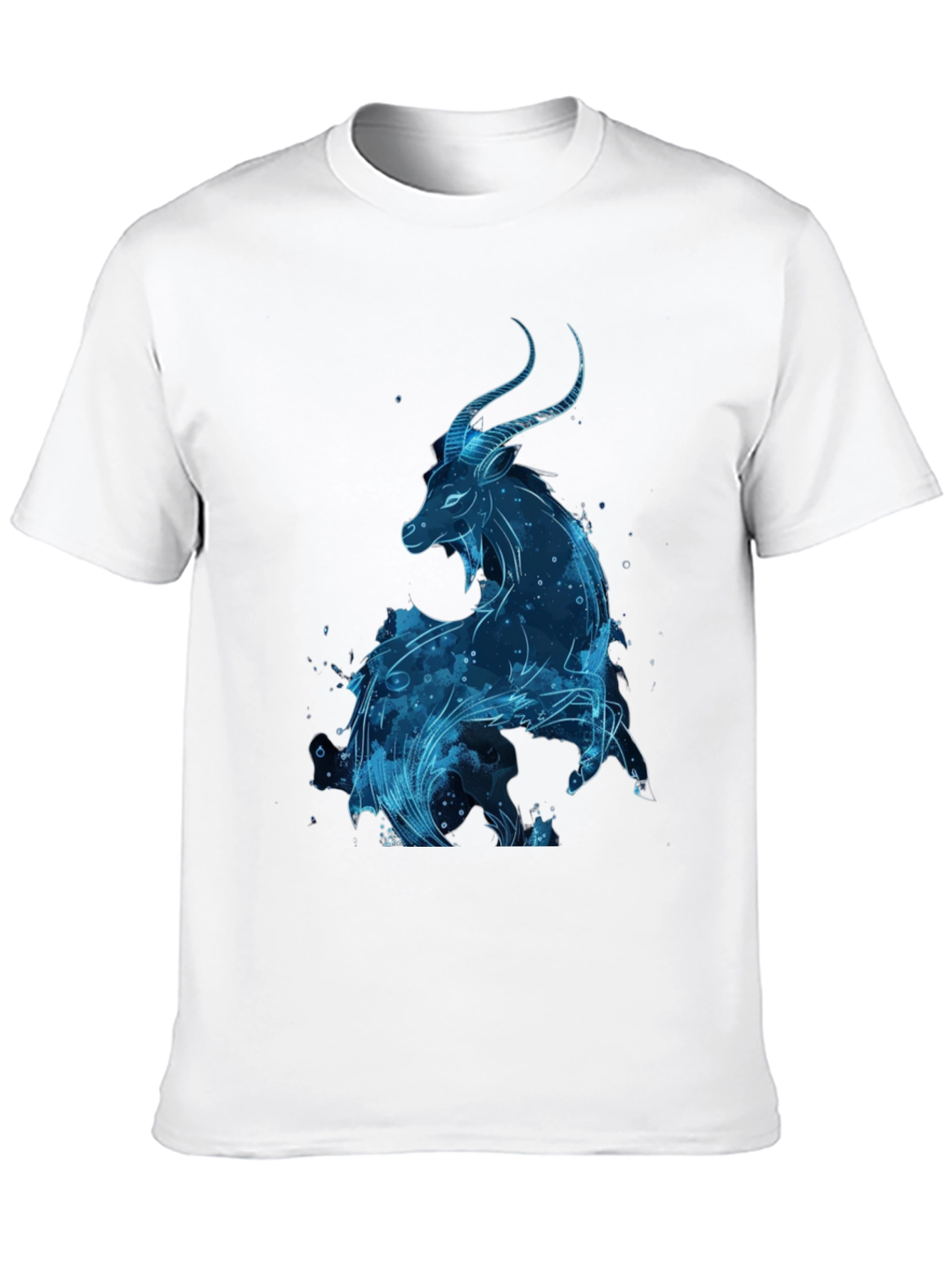 Capricorn Zodiac Black T-Shirt