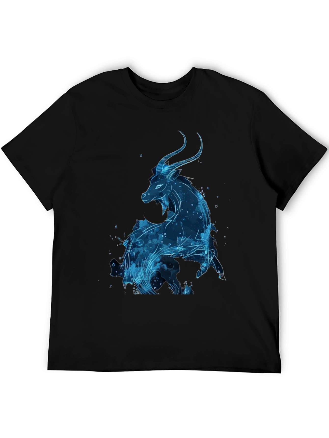 Capricorn Zodiac Black T-Shirt