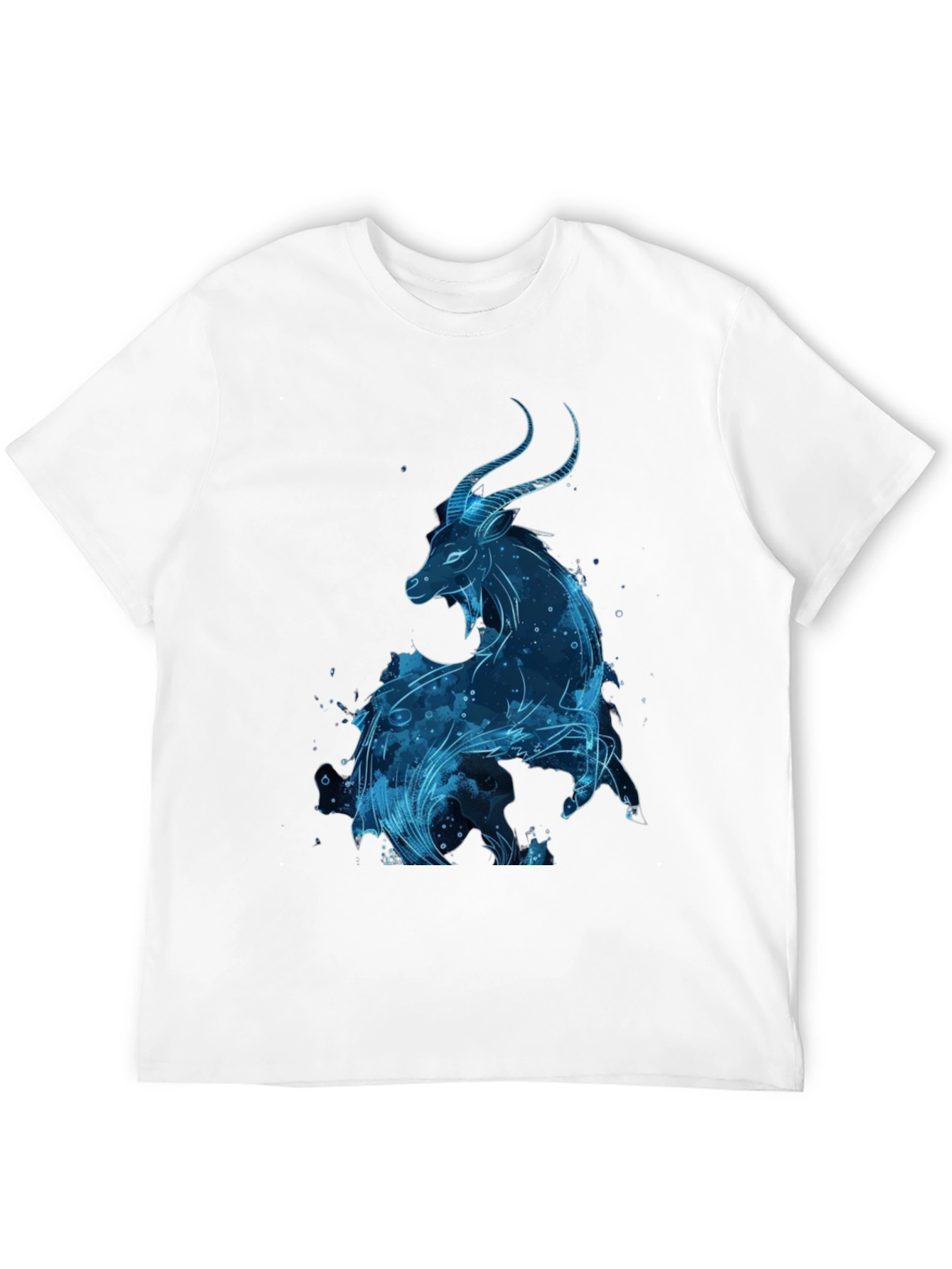 Capricorn Zodiac Black T-Shirt
