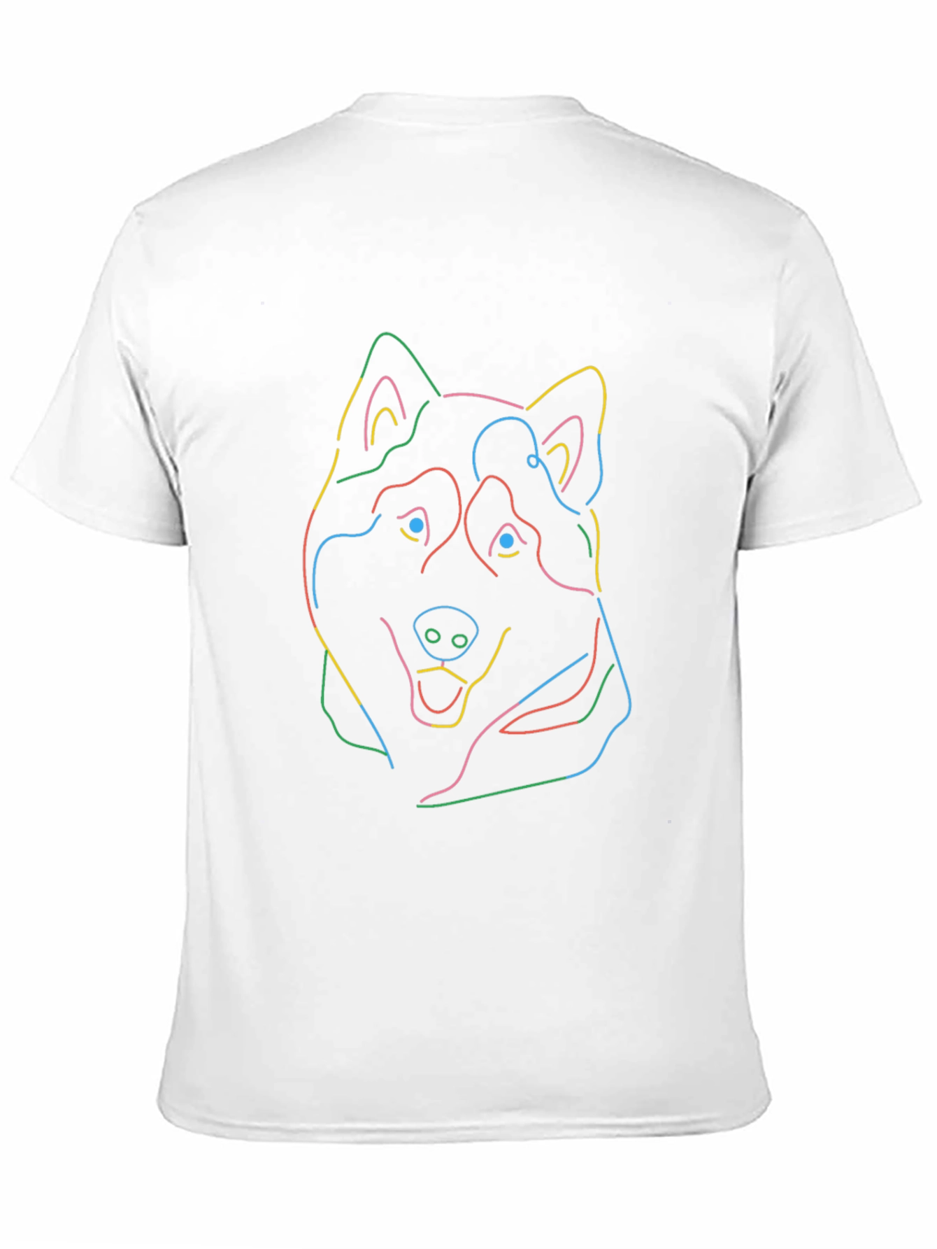 Dog Graphic Tee - Modern Line Art Design