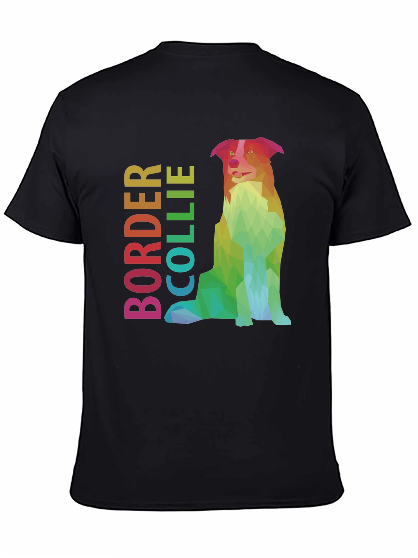 Geometric Border Collie Graphic Tee