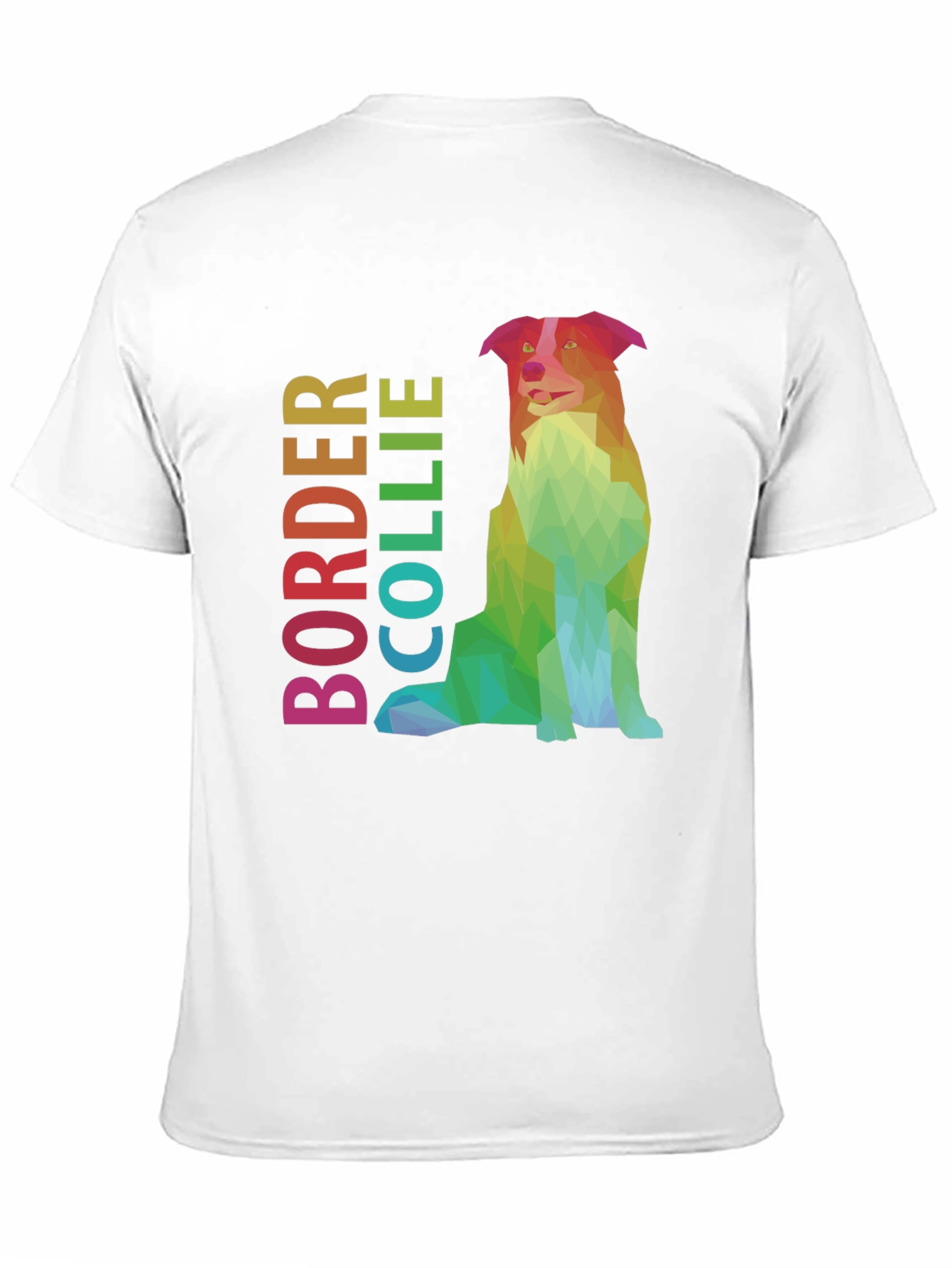 Geometric Border Collie Graphic Tee