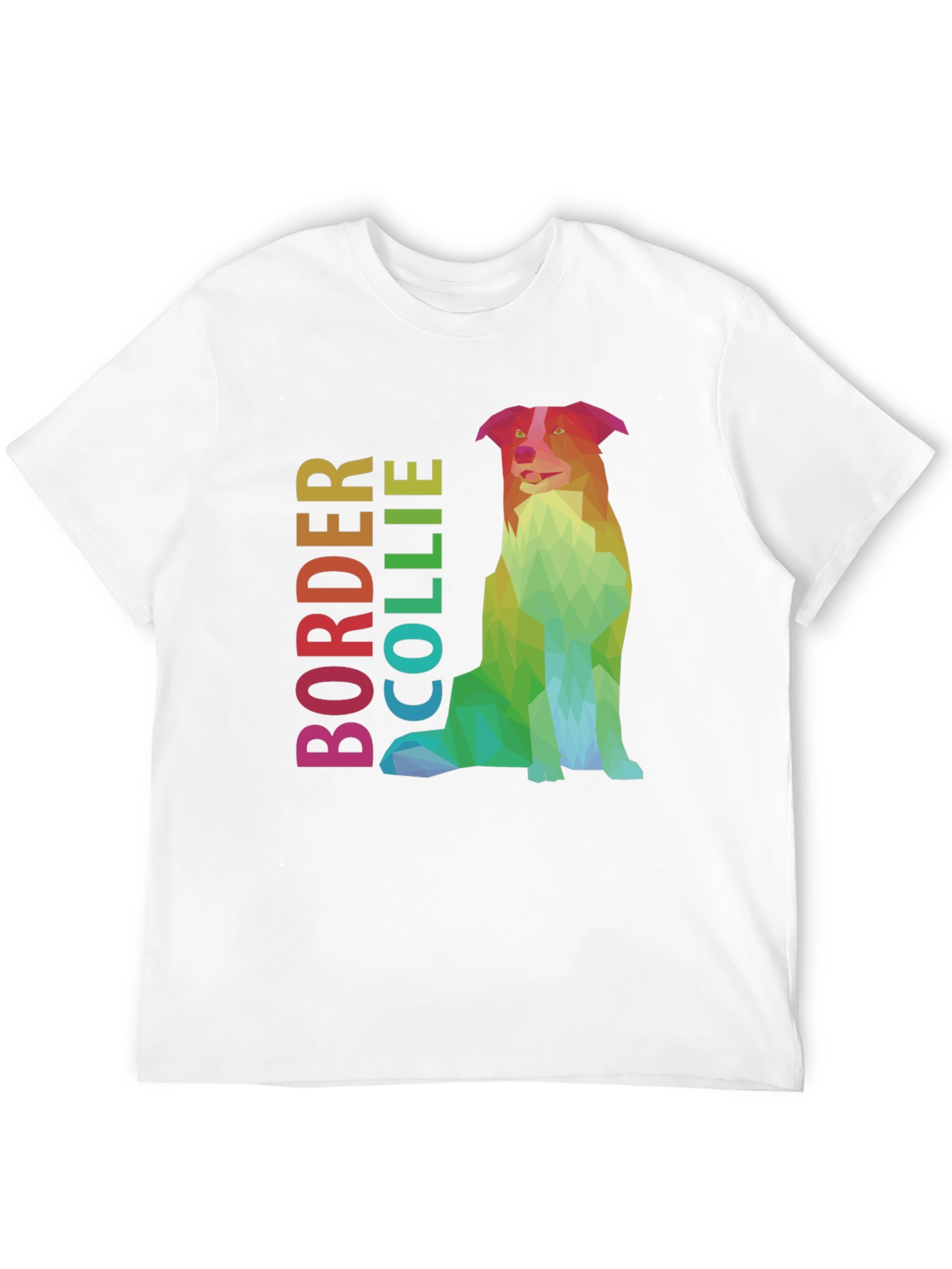 Geometric Border Collie Graphic Tee
