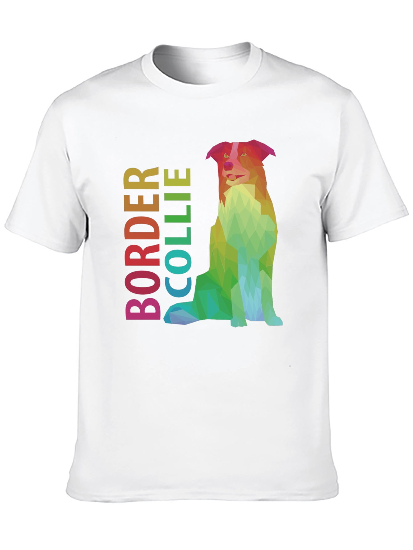Geometric Border Collie Graphic Tee