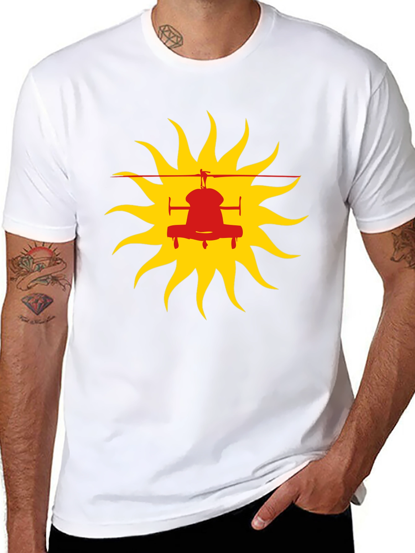 Helicopter Sun Graphic Tee