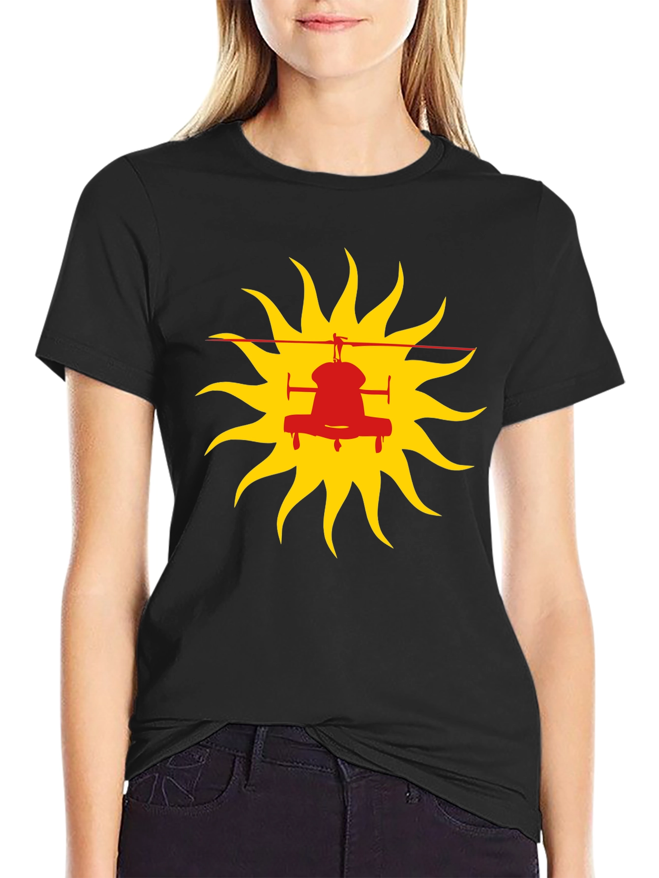 Helicopter Sun Graphic Tee