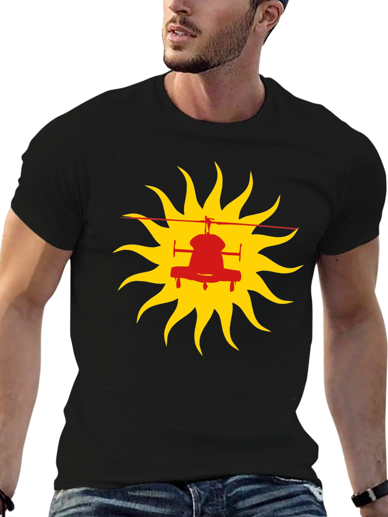 Helicopter Sun Graphic Tee