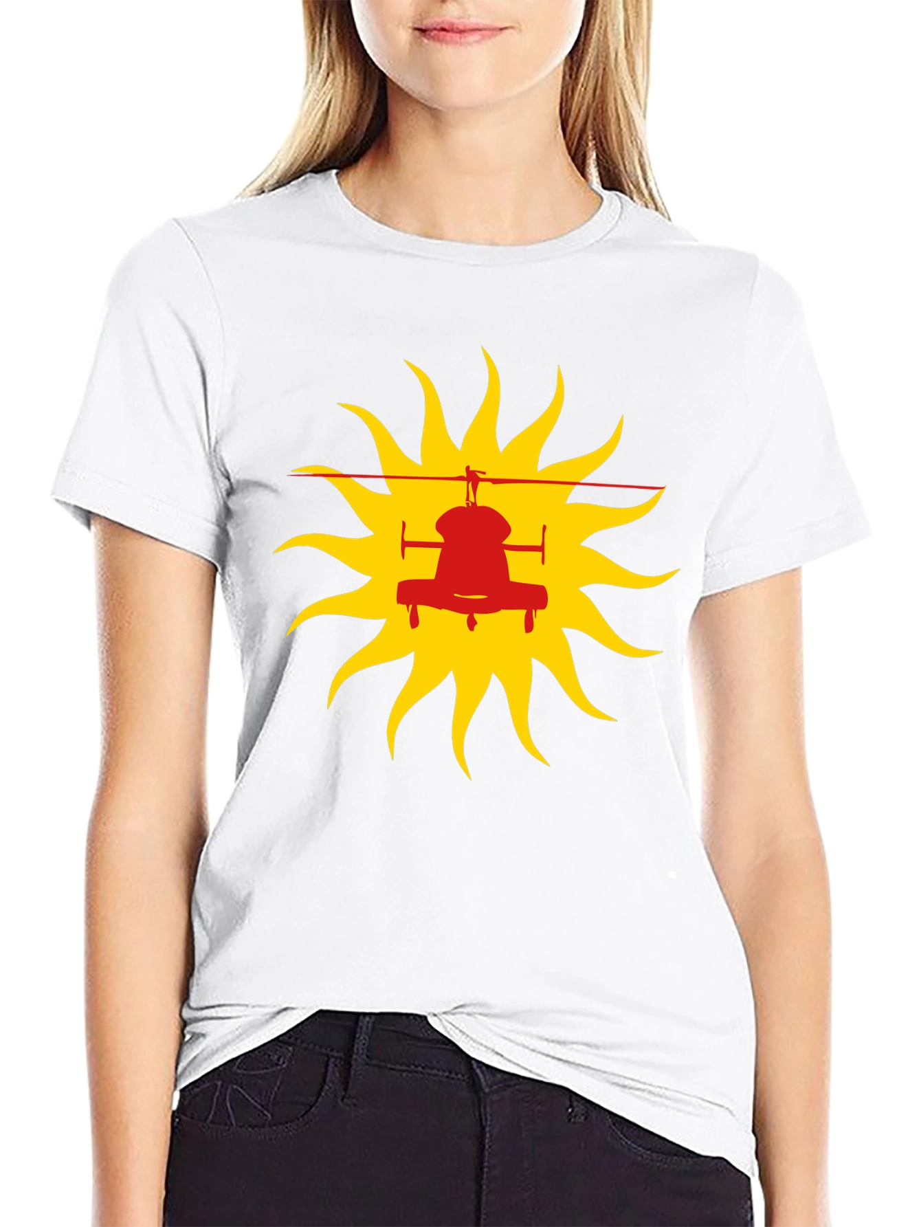 Helicopter Sun Graphic Tee