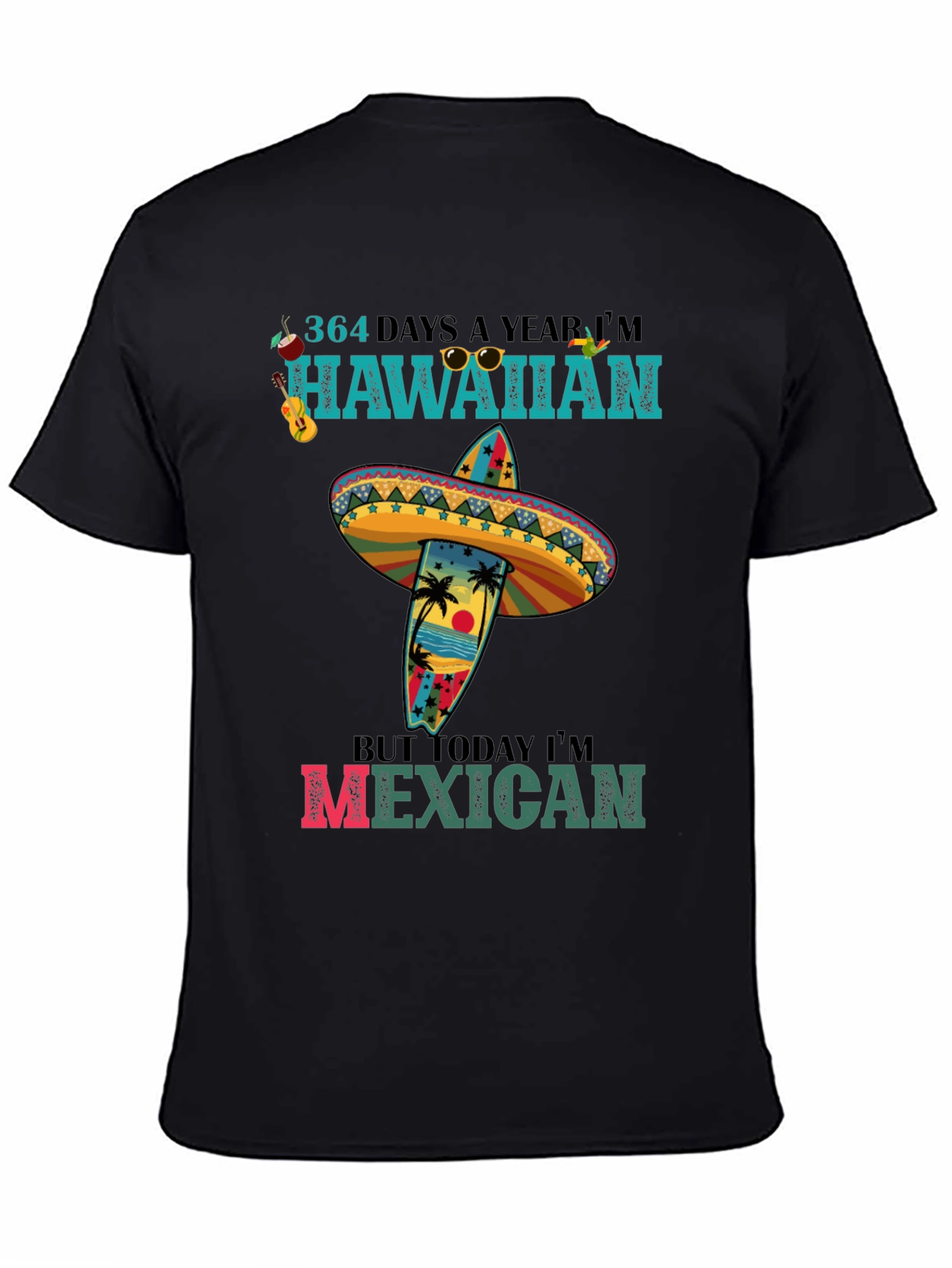 Hawaiian Sombrero T-Shirt - Mexicali Vibes