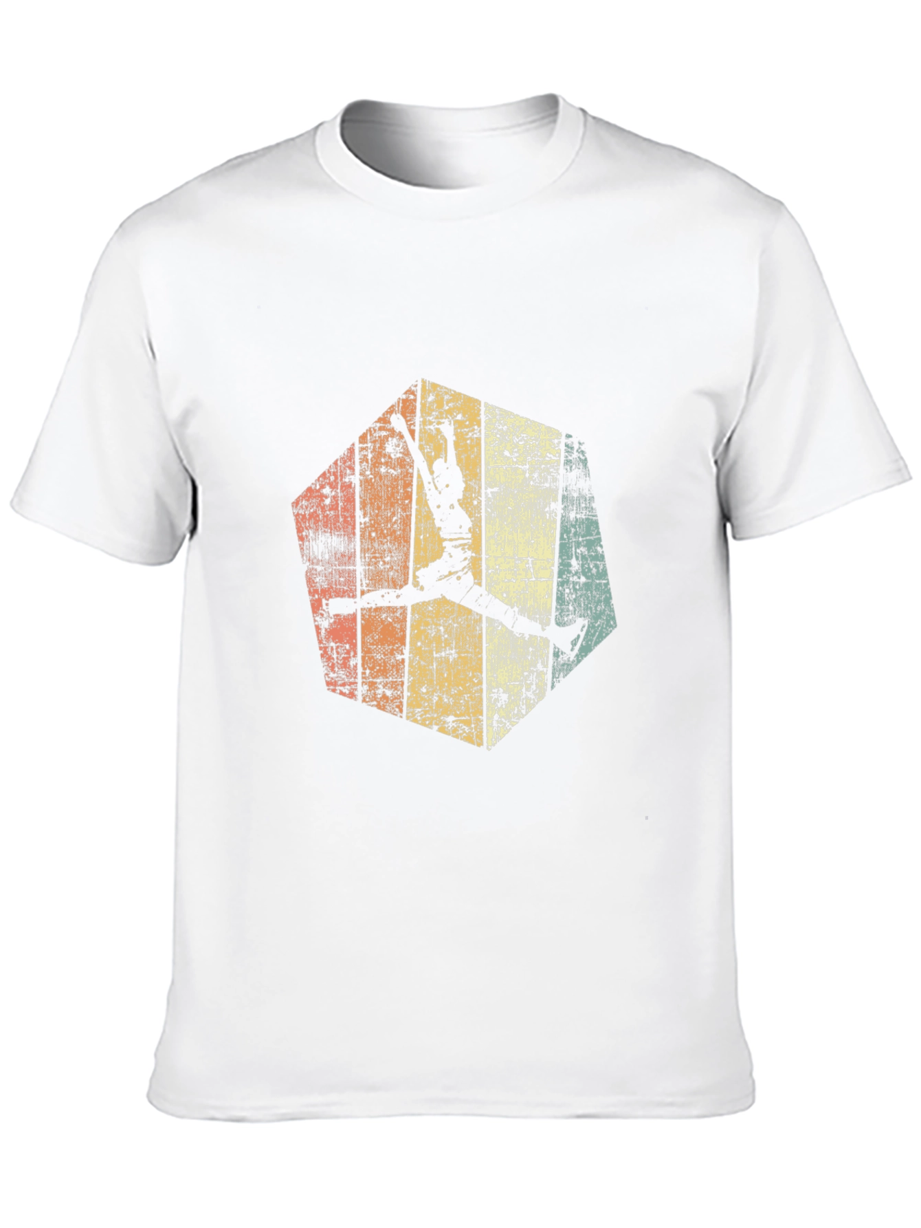 Retro Basketball Graphic Tee - Black