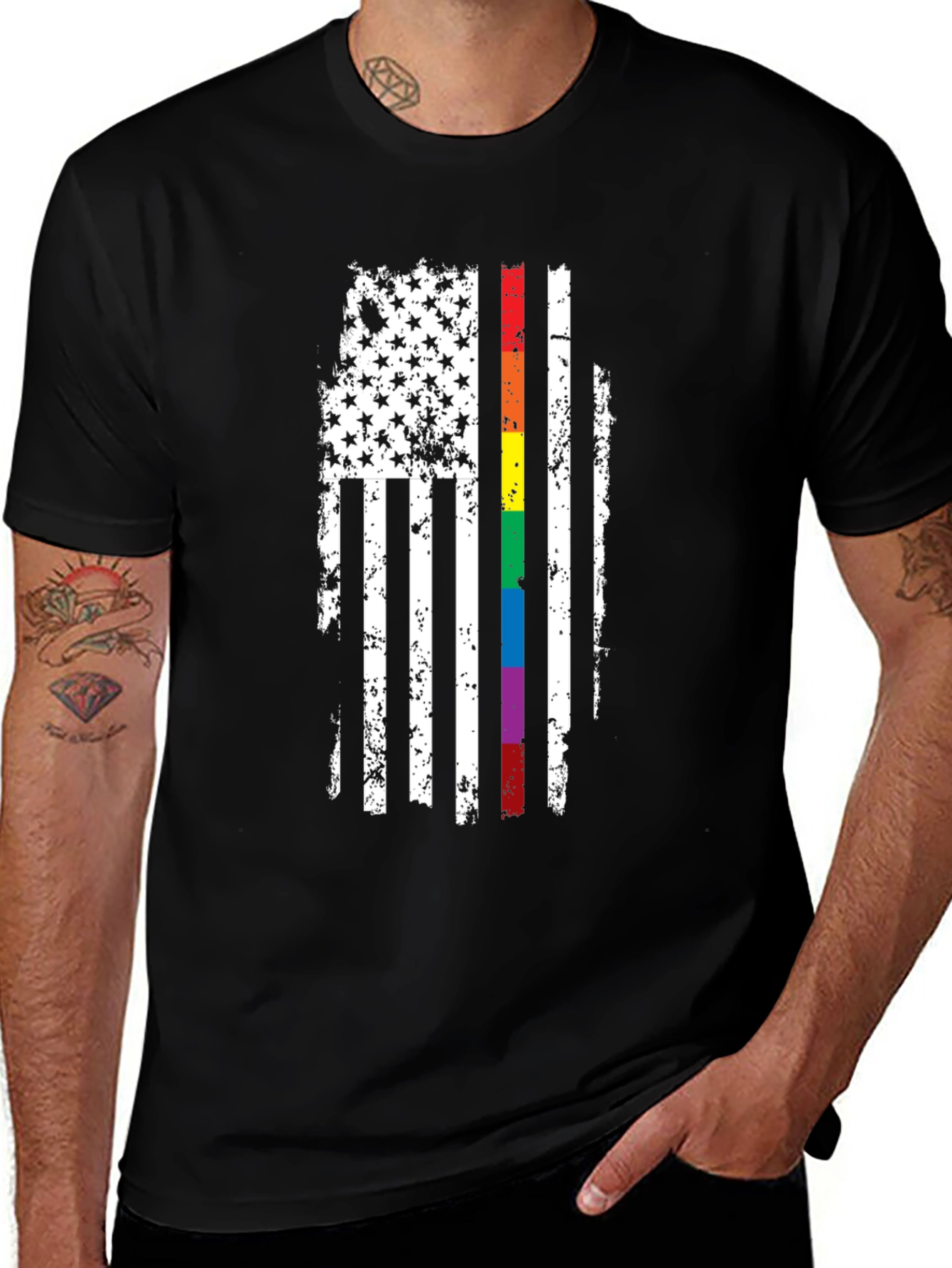 LGBT American Flag Pride T-Shirt