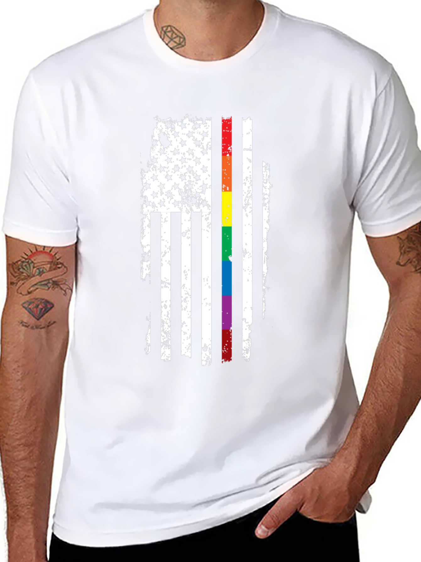 LGBT American Flag Pride T-Shirt