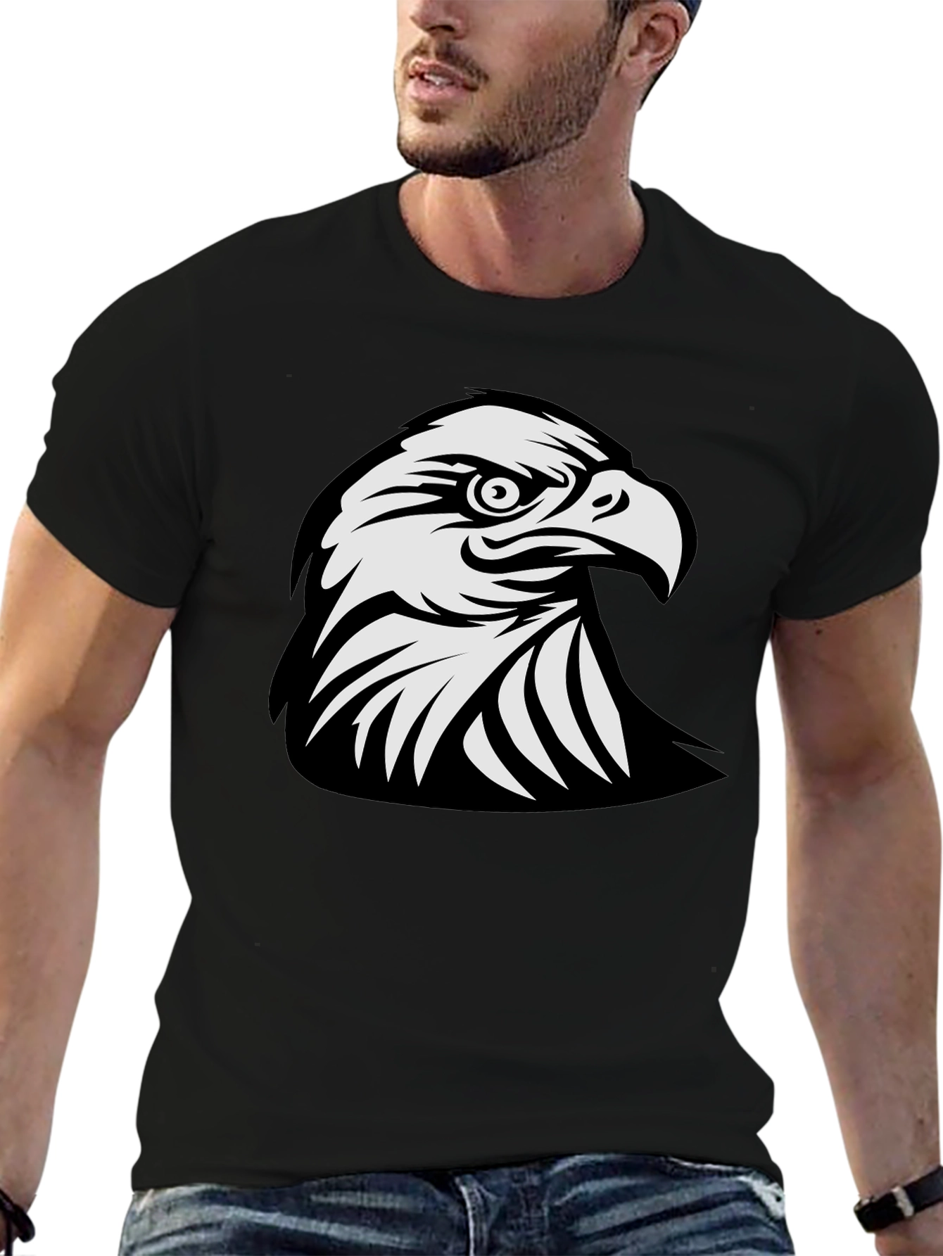 Black Eagle Graphic T-Shirt - Bold & Stylish