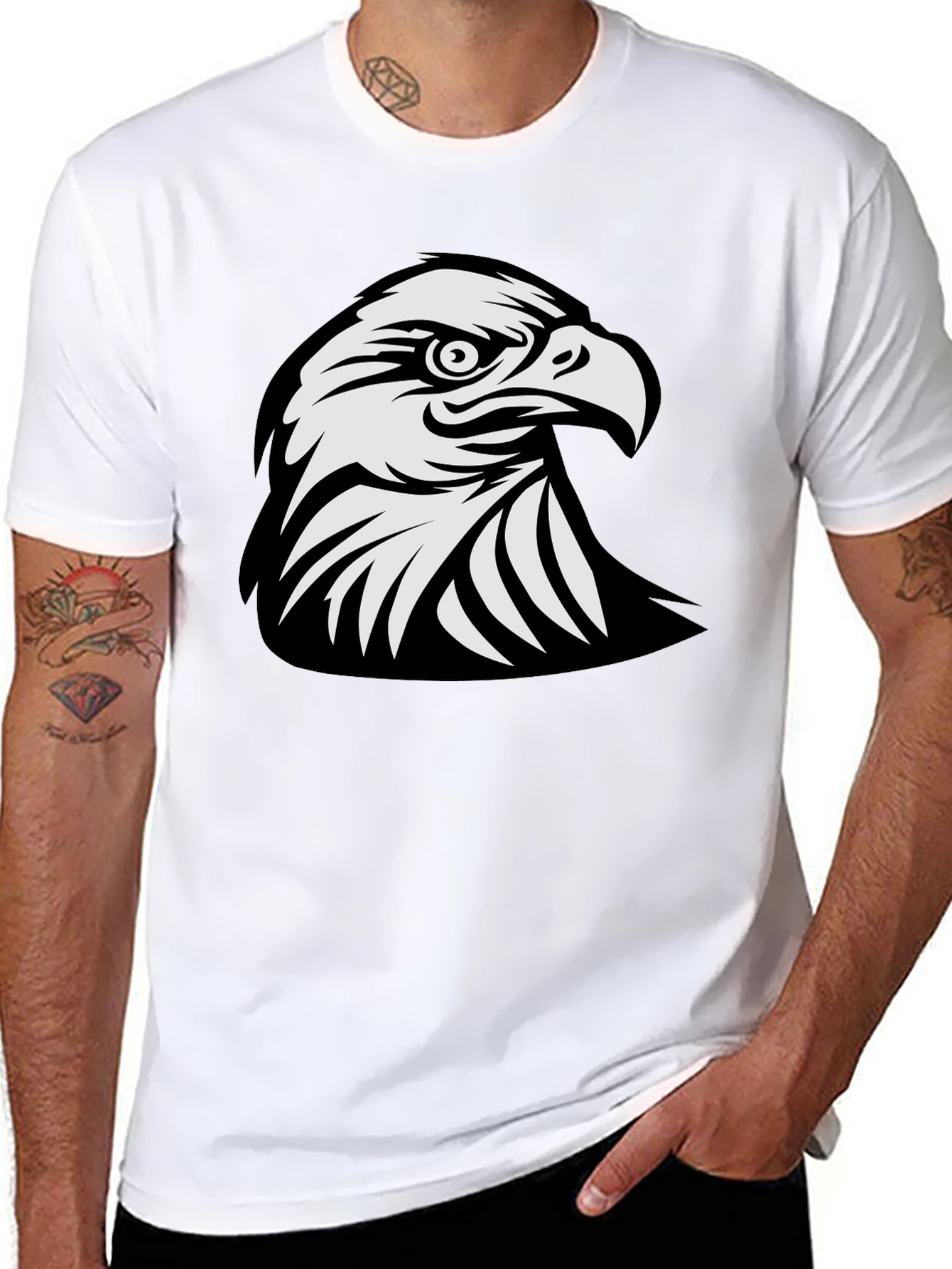 Black Eagle Graphic T-Shirt - Bold & Stylish