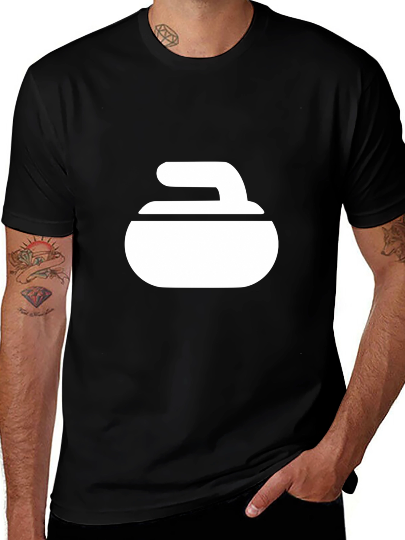 Curling Stone Graphic T-Shirt