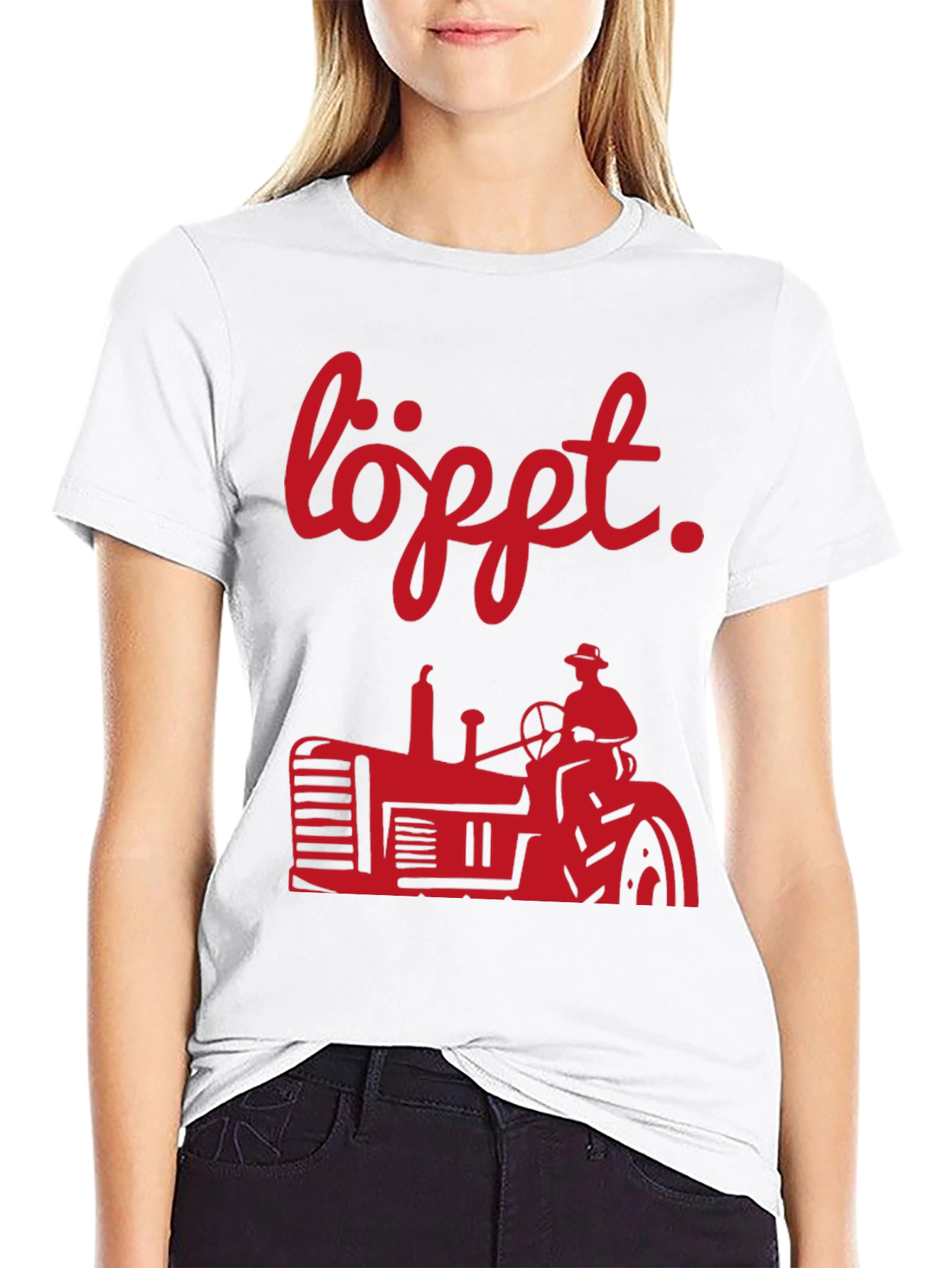 Lofft Tractor T-Shirt - Mens Black Tee