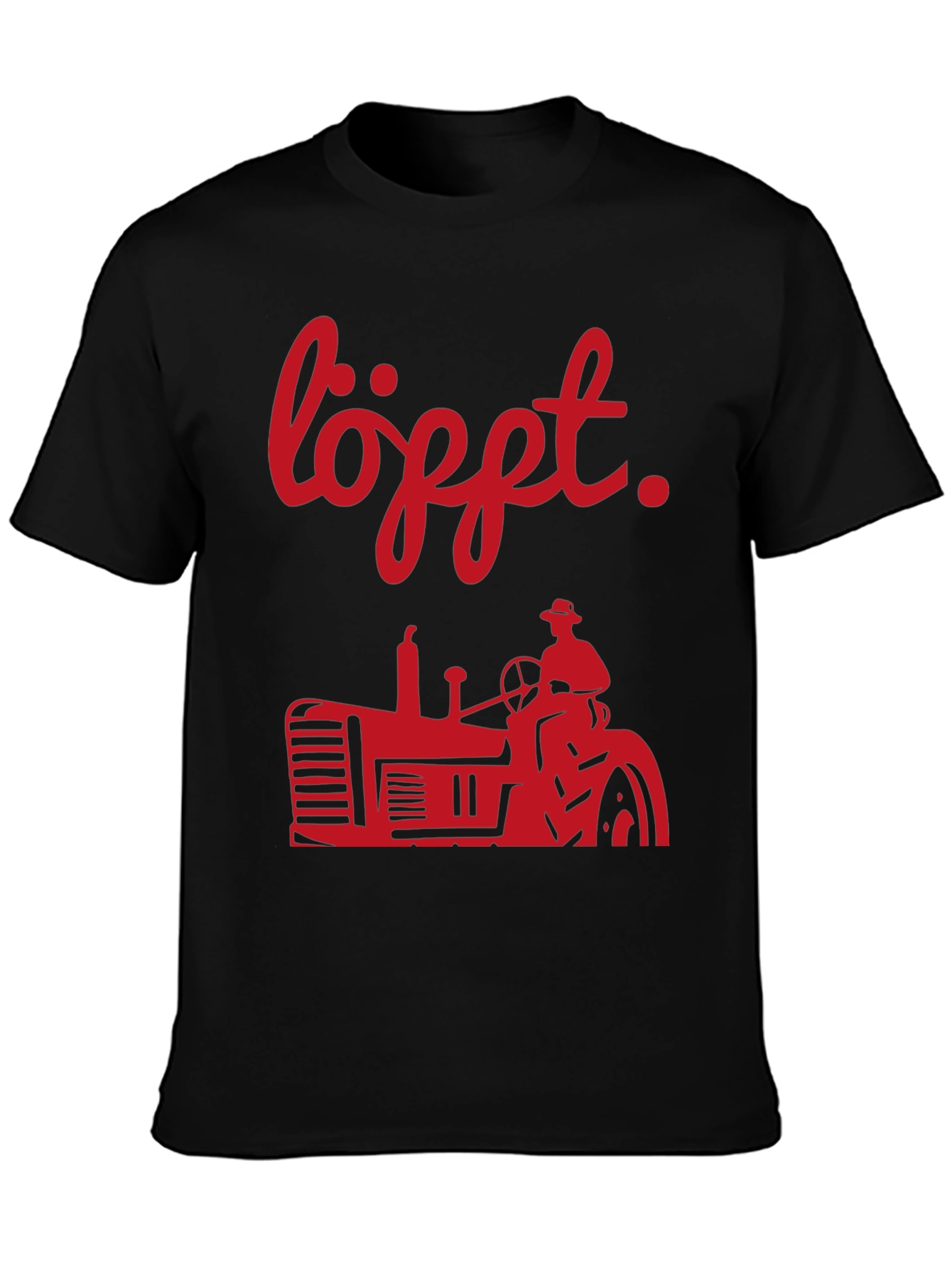 Lofft Tractor T-Shirt - Mens Black Tee